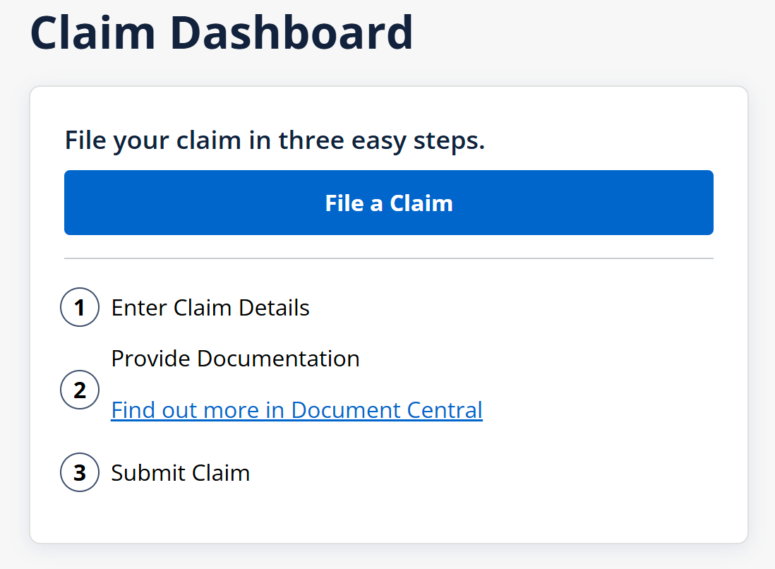 Chase claims dashboard file a claim Chase claims dashboard file a claim