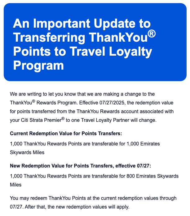 Citi Emirates transfer ratio Citi Emirates transfer ratio
