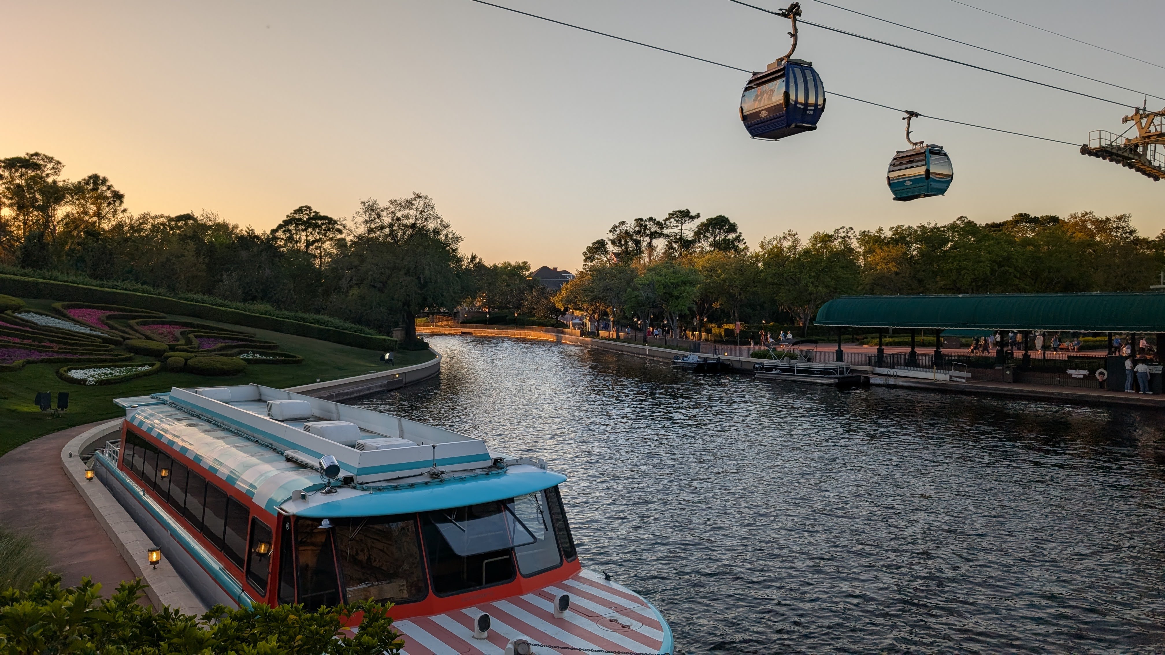 Disney Transportation Friendship Boat and Skyliner Disney Transportation Friendship Boat and Skyliner