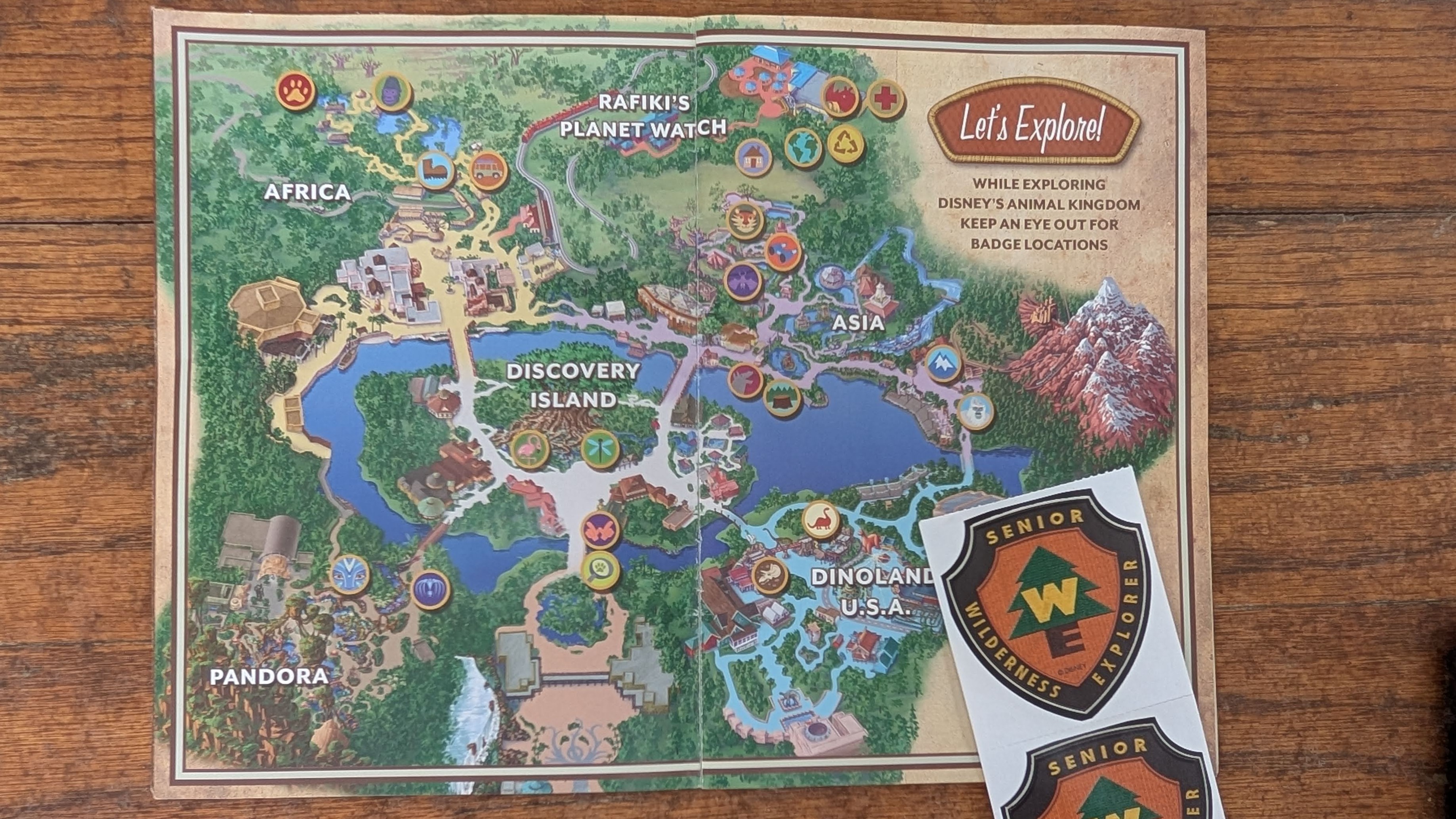 Disneys Animal Kingdom Wilderness Explorers map Disneys Animal Kingdom Wilderness Explorers map