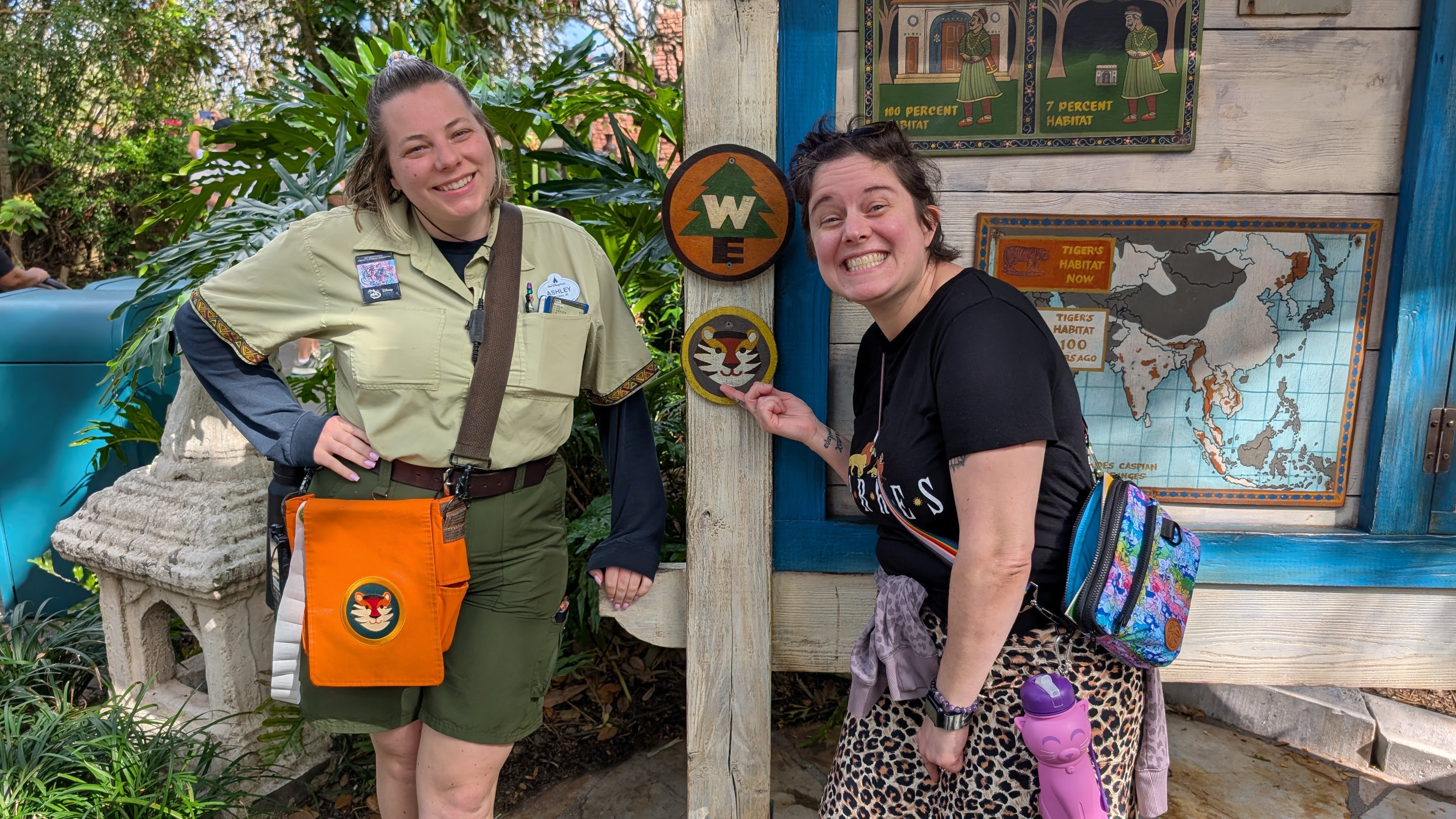 Disneys Animal Kingdom Wilderness Explorers tiger station Disneys Animal Kingdom Wilderness Explorers tiger station
