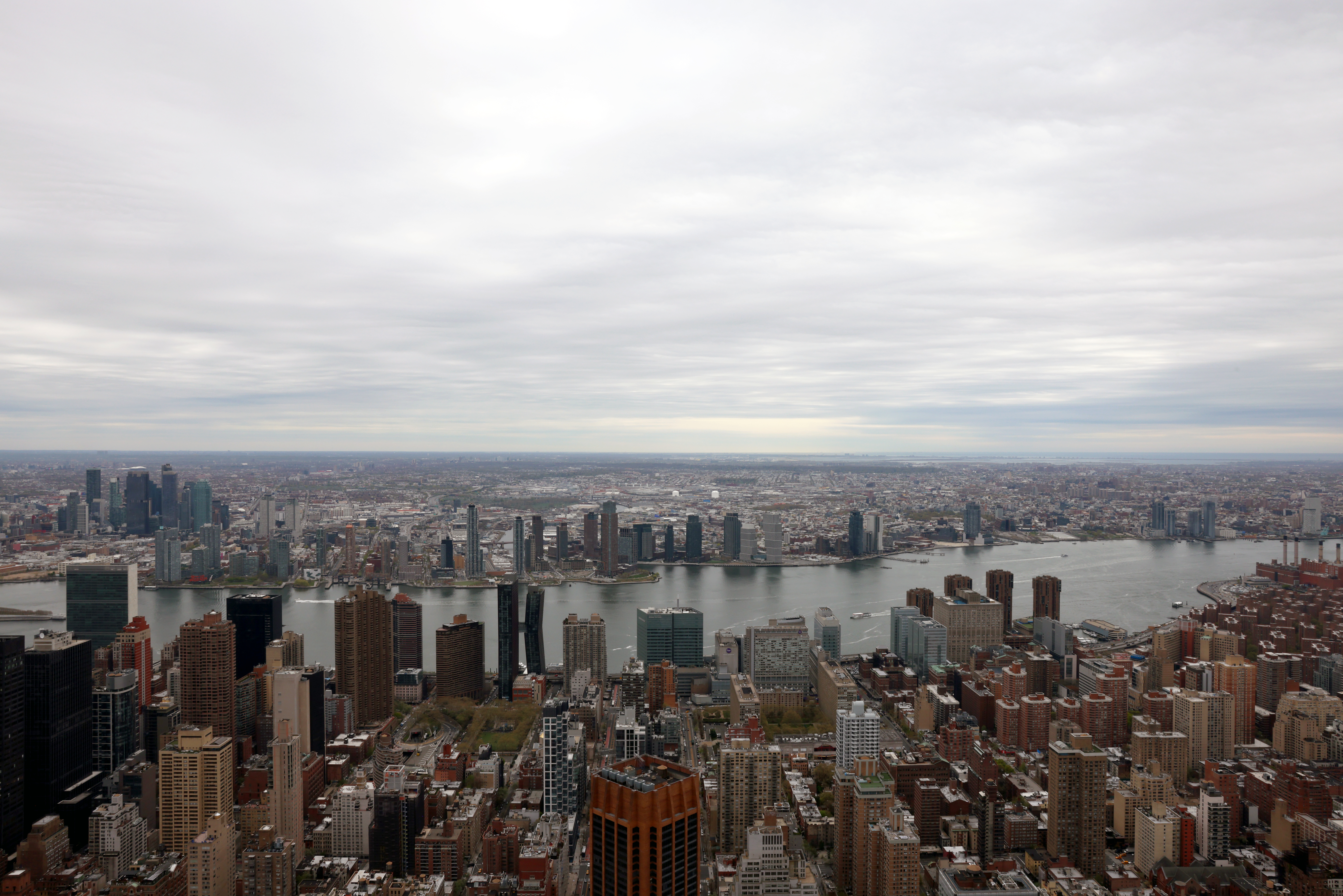 Empire State Building east view East River 86th floor NYC