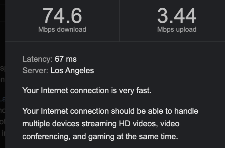 Hawaiian Starlink Wifi results