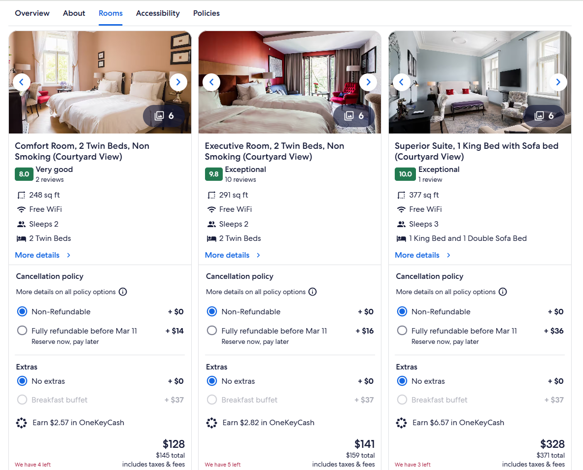 Hotel Telegraaf cash booking
