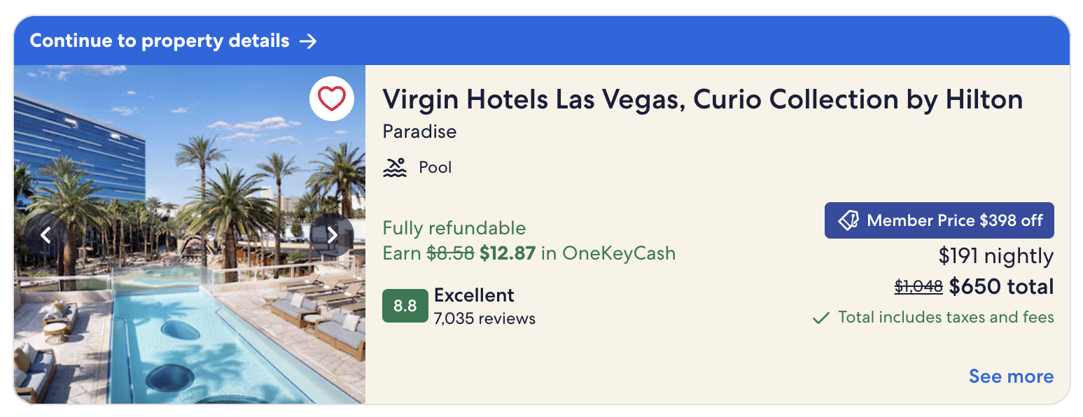 Hotels.com sale offer Virgin Hotel Las Vegas Hotels.com sale offer Virgin Hotel Las Vegas