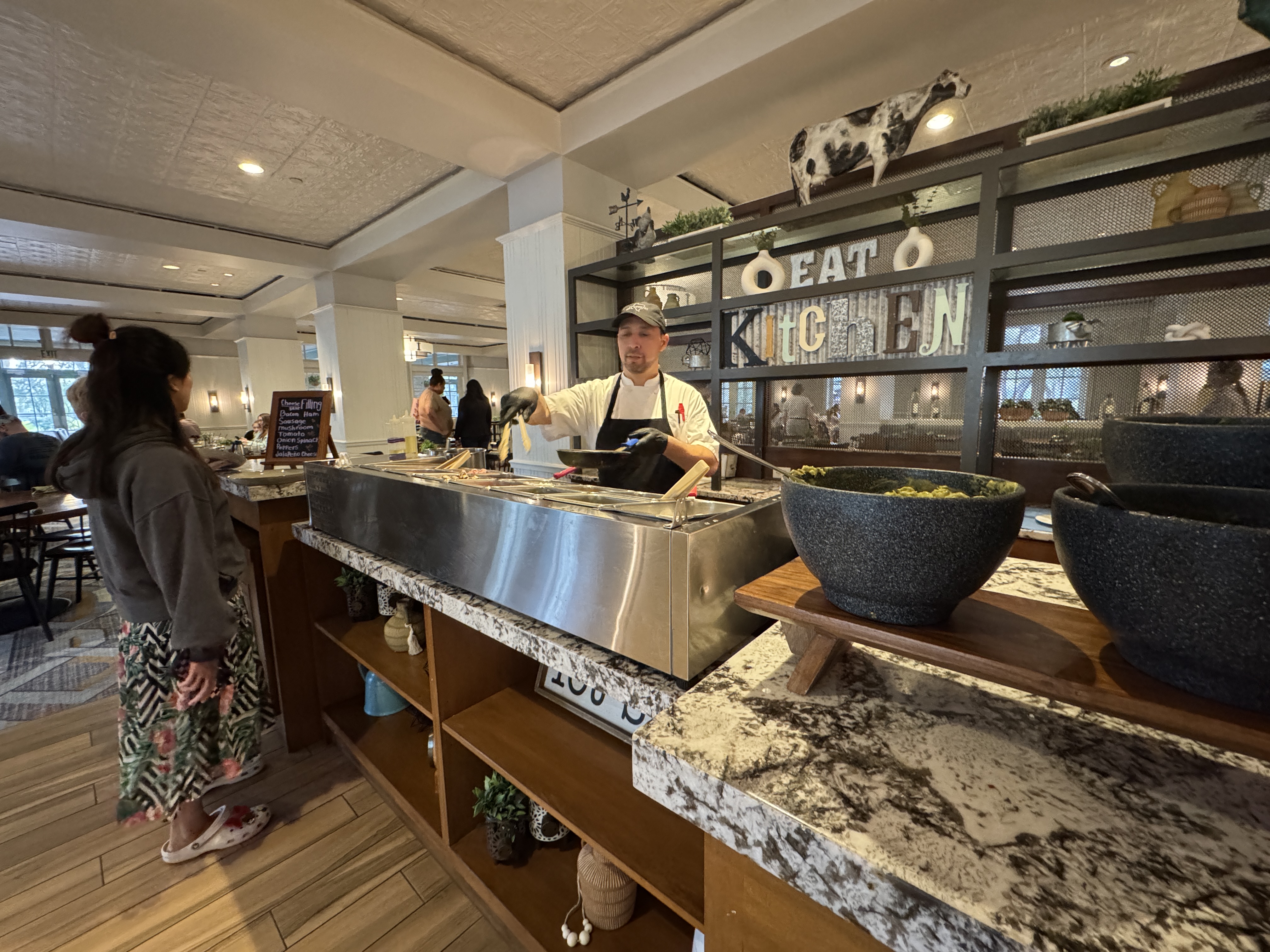 Hyatt Regency Hill Country Springhouse Cafe Omelet station 