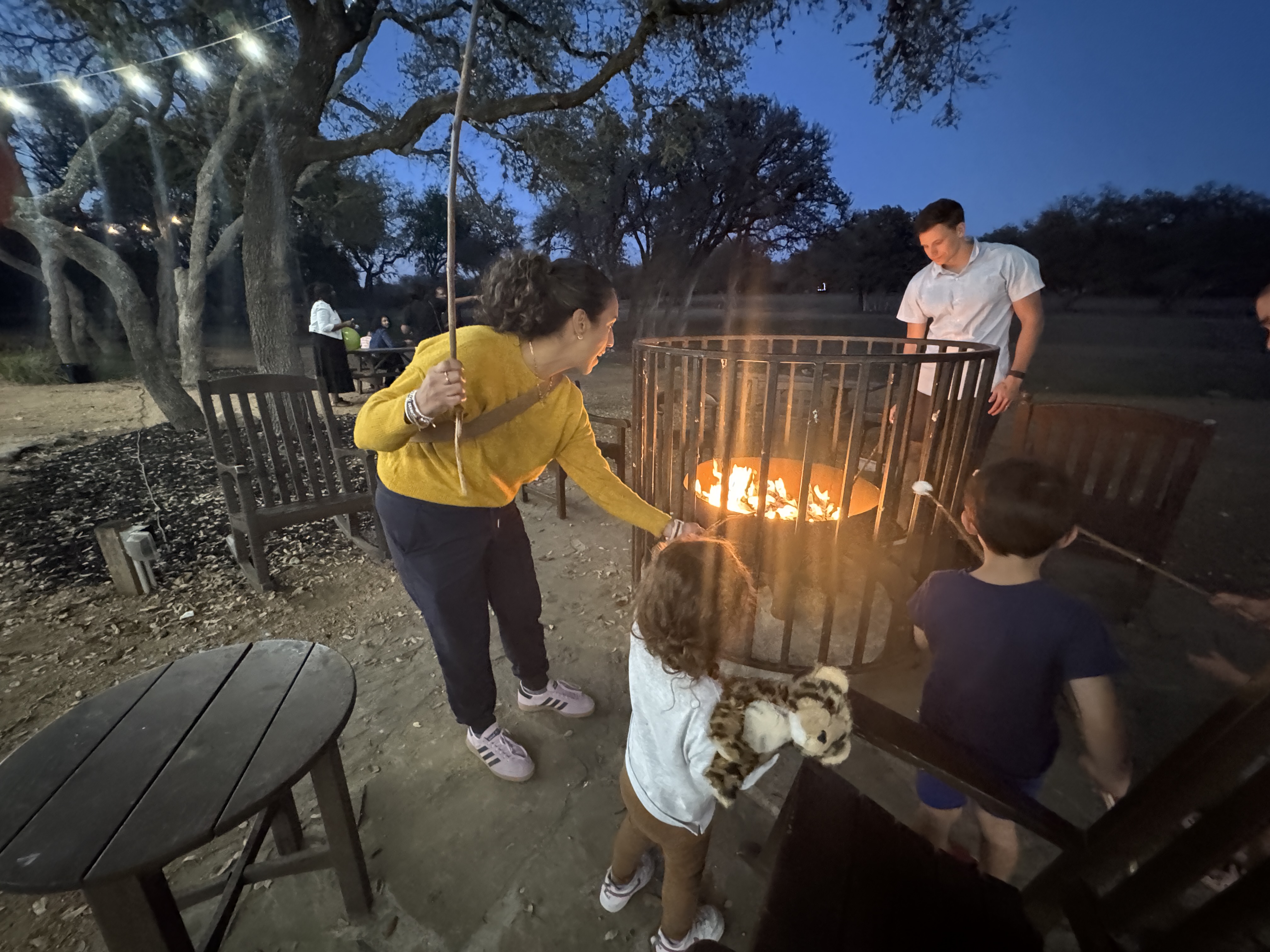 Hyatt Regency Hill Country smores fire pits