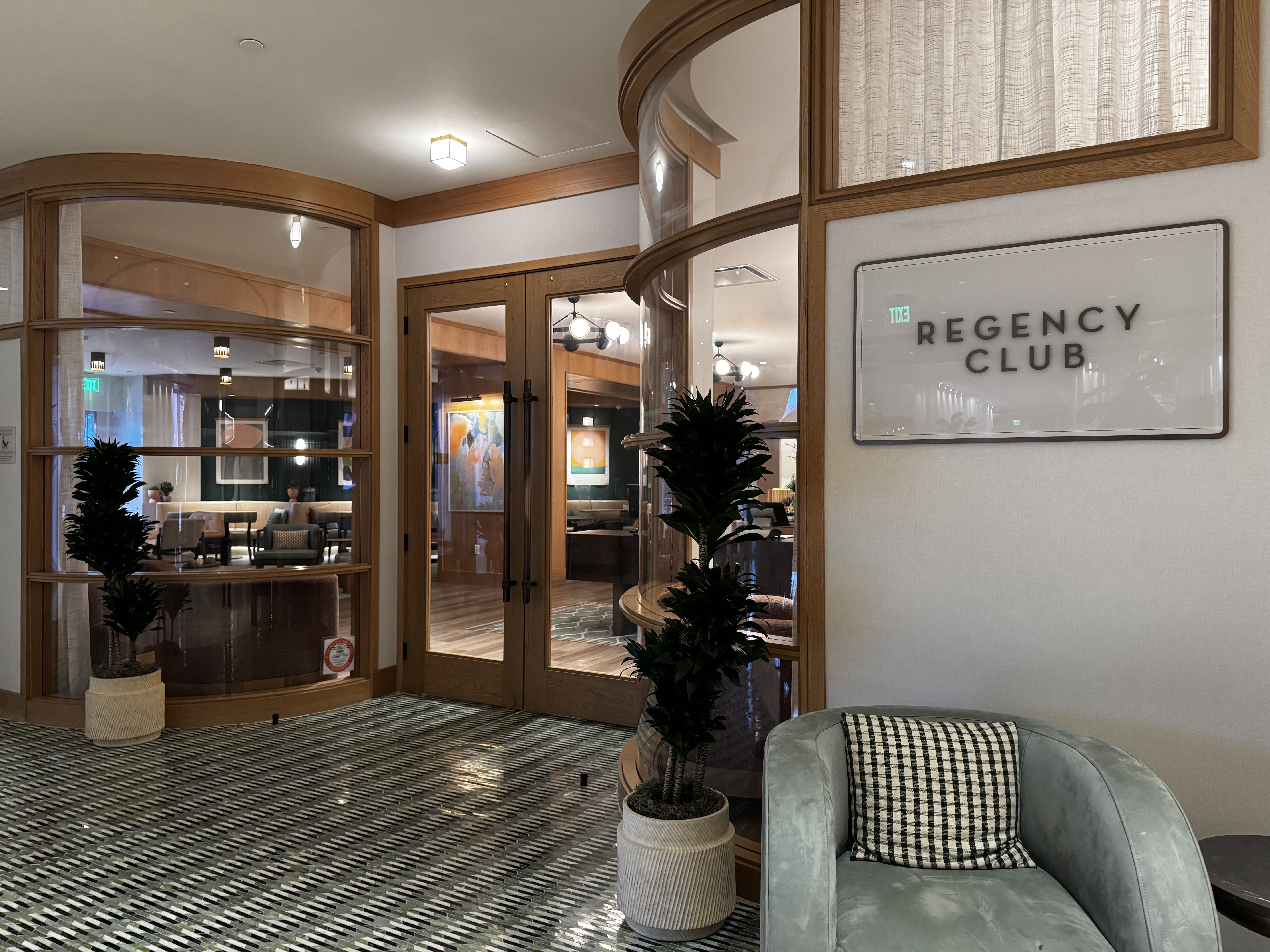 Hyatt Regency Irvine Regency Club lounge entrance
