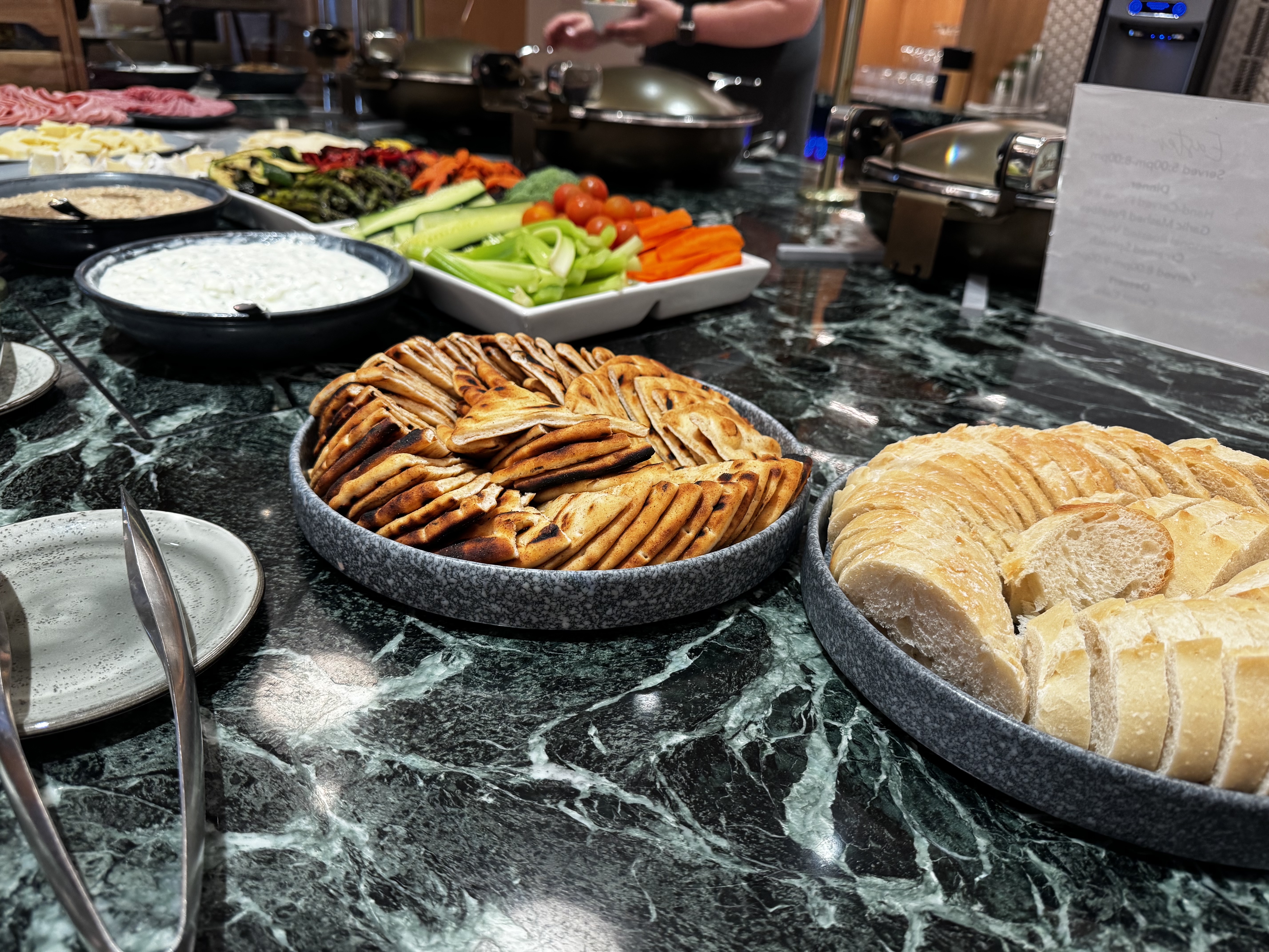 Hyatt Regency Irvine Regency Club lounge finger foods