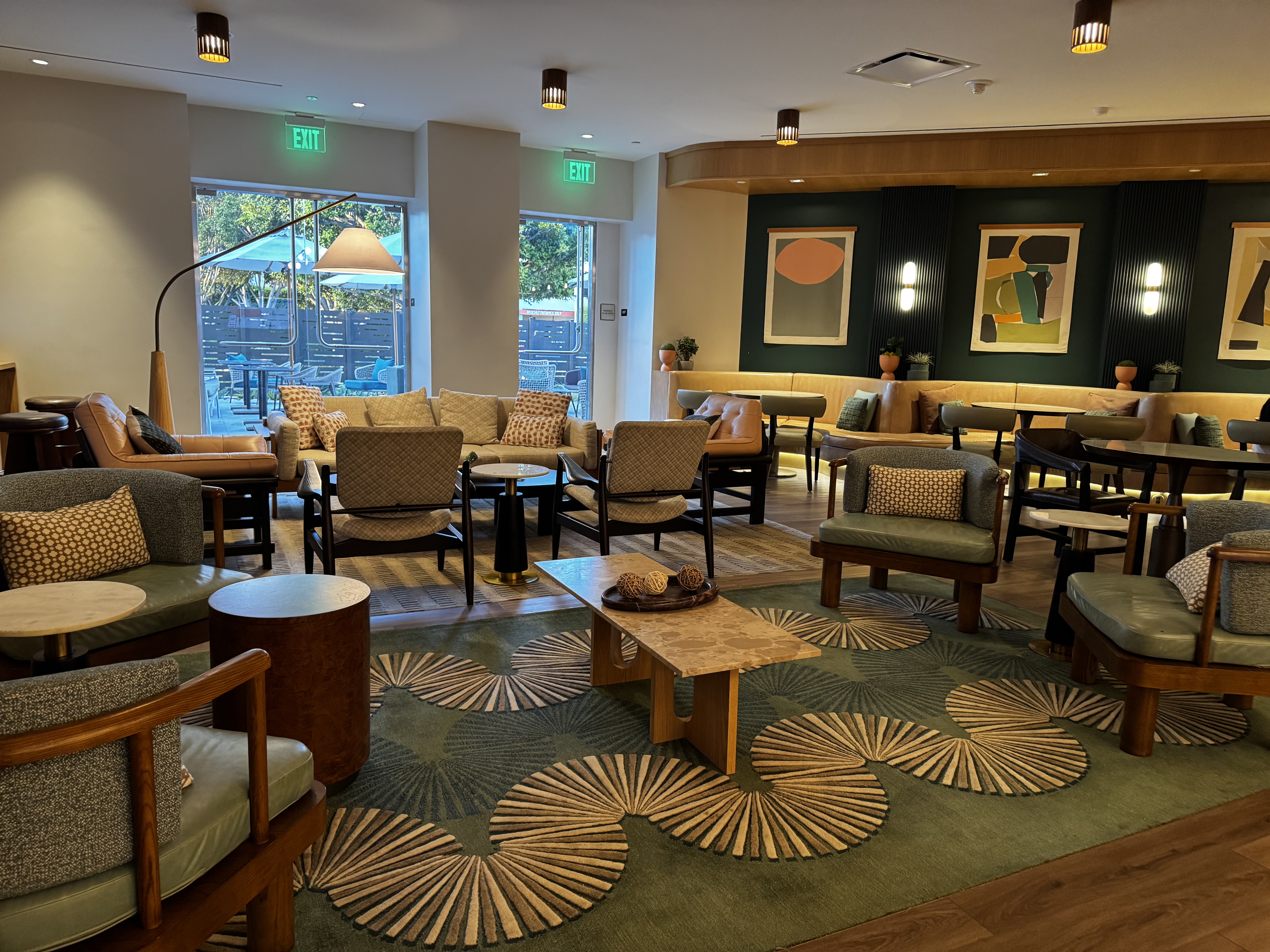 Hyatt Regency Irvine Regency Club lounge rear seating