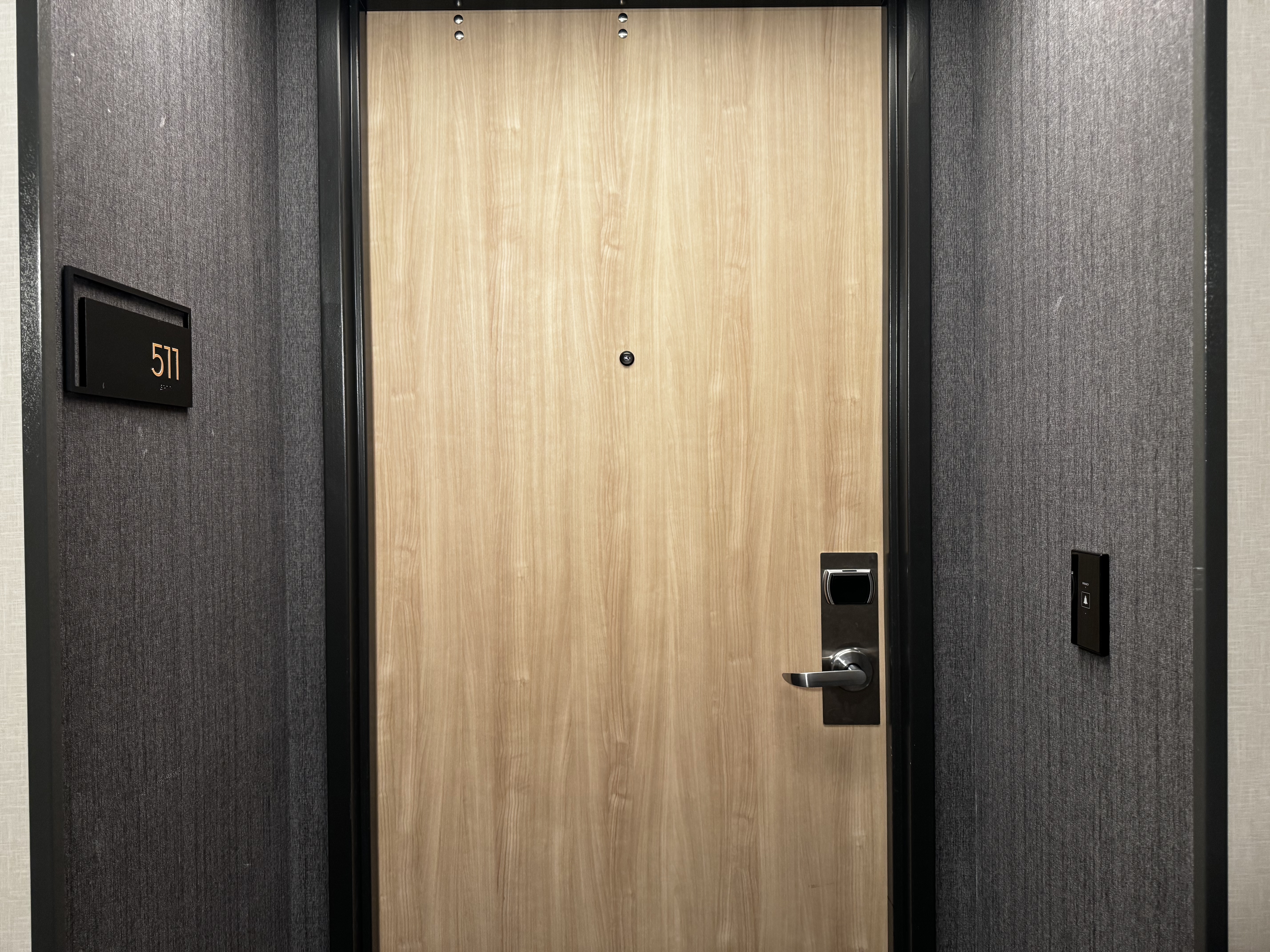 Hyatt Regency Irvine bedroom door 511
