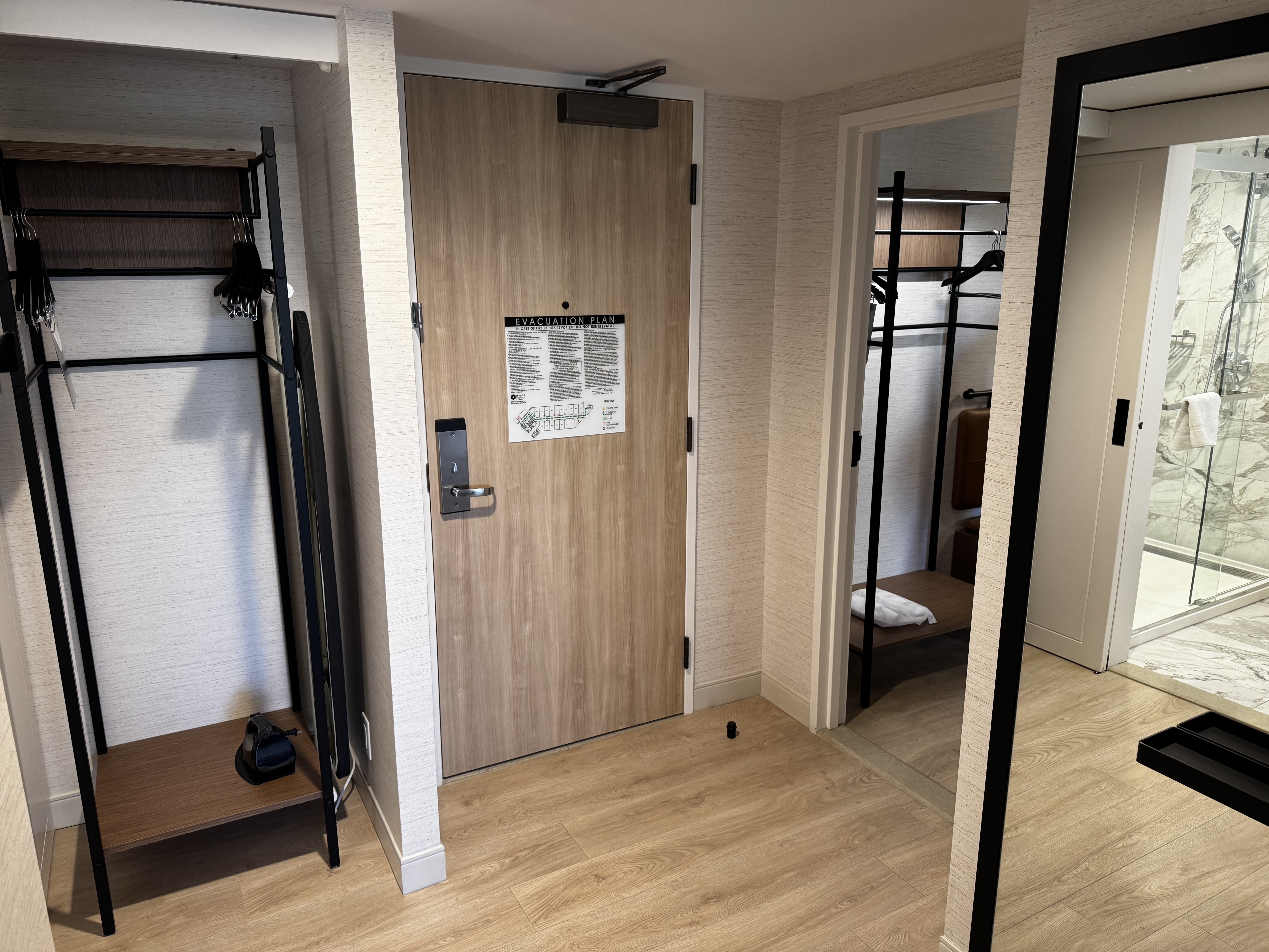 Hyatt Regency Irvine bedroom entry