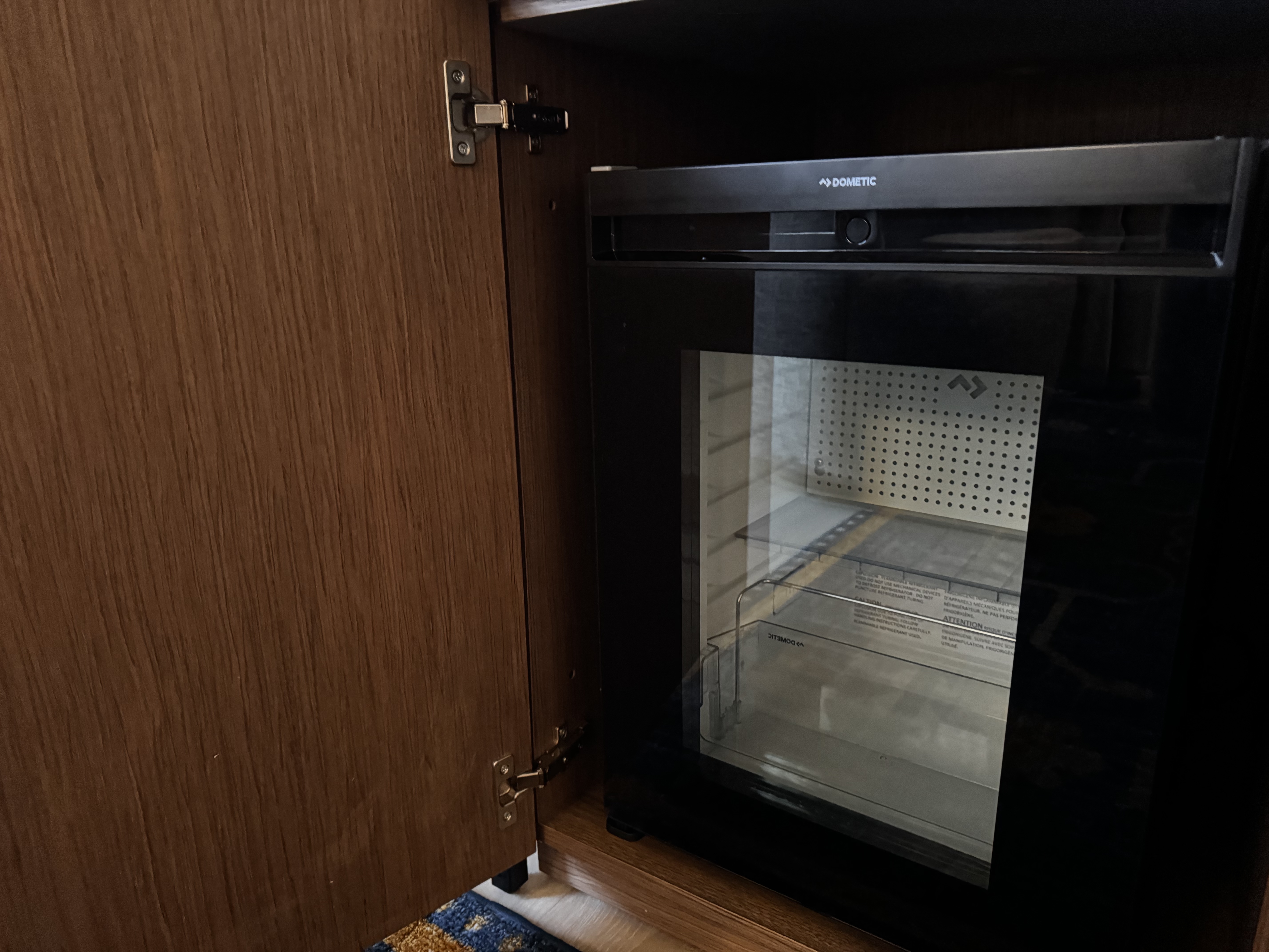 Hyatt Regency Irvine living room fridge