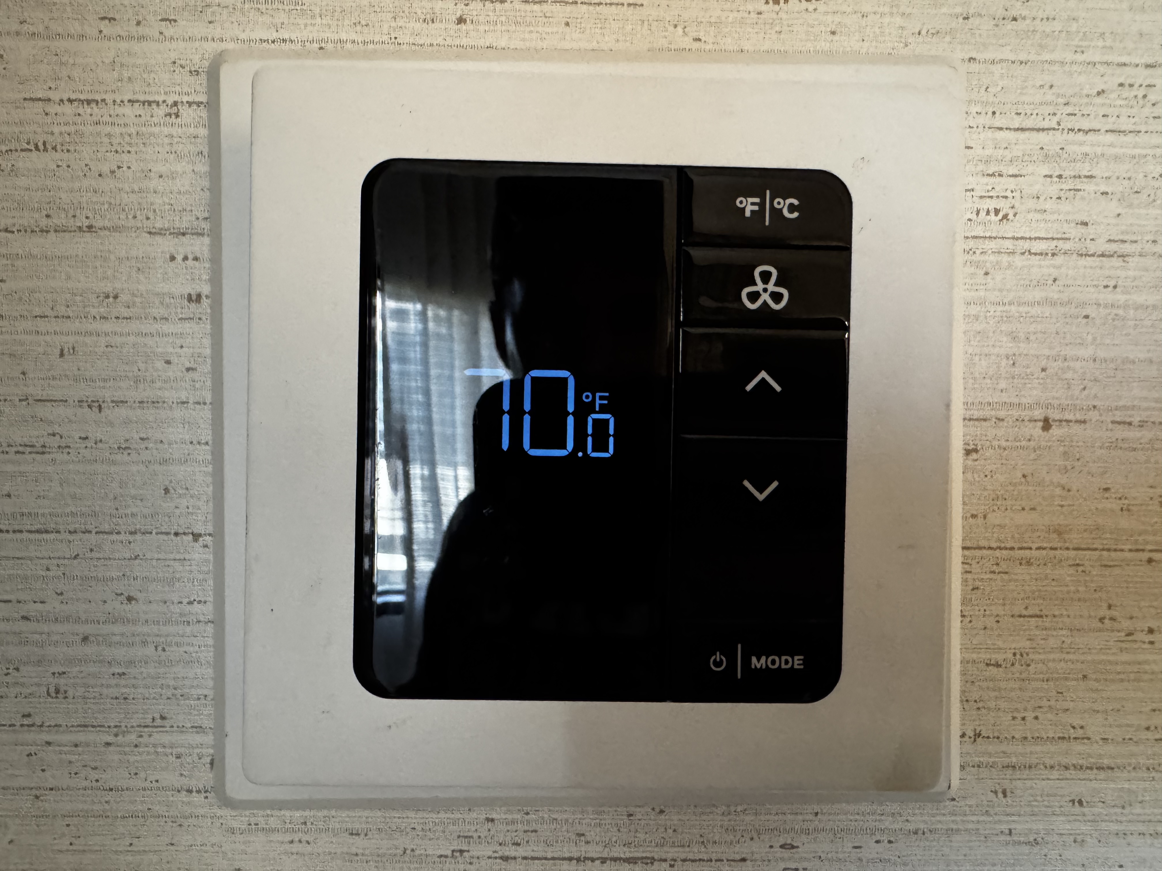 Hyatt Regency Irvine living room thermostat