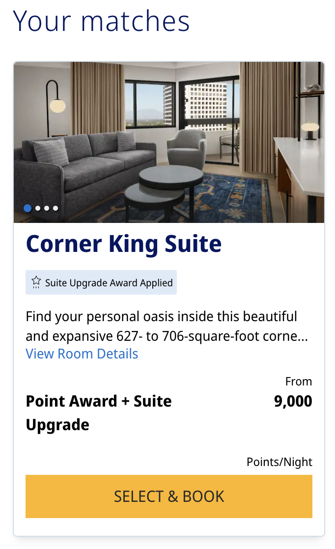 Hyatt Regency Irvine points price upgrade