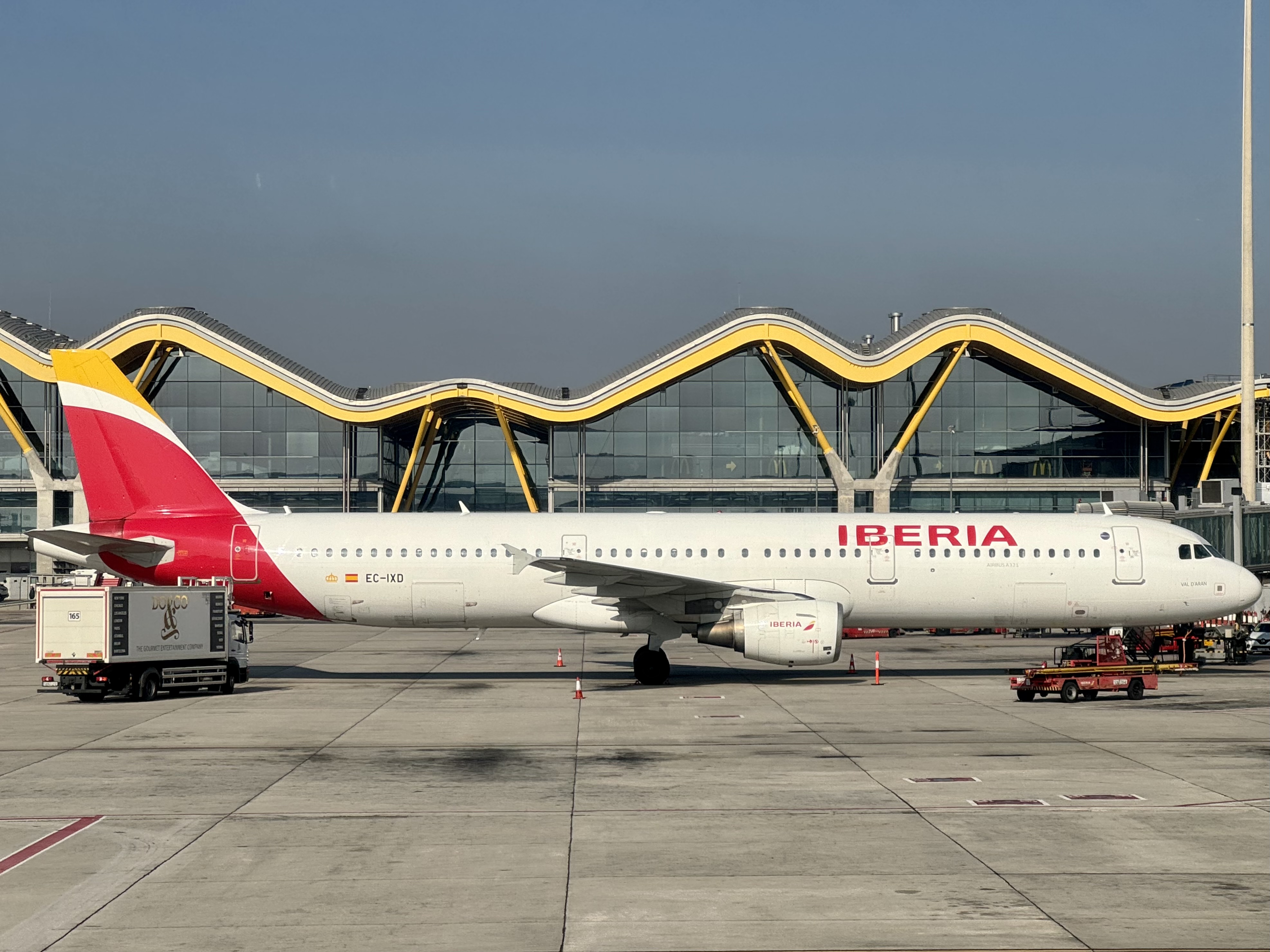 Iberia A321 at Madrid MAD airport Iberia A321 at Madrid MAD airport