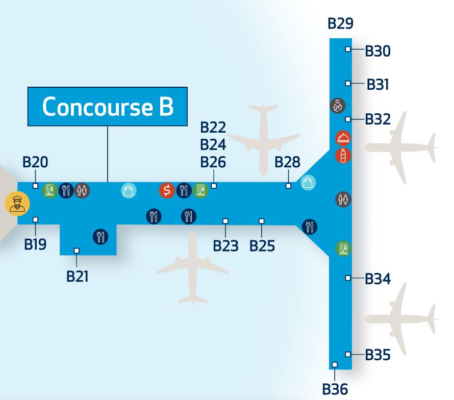 John Glenn Columbus International Airport Concourse B John Glenn Columbus International Airport Concourse B