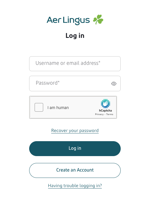 Logging Into Aer Lingus Account