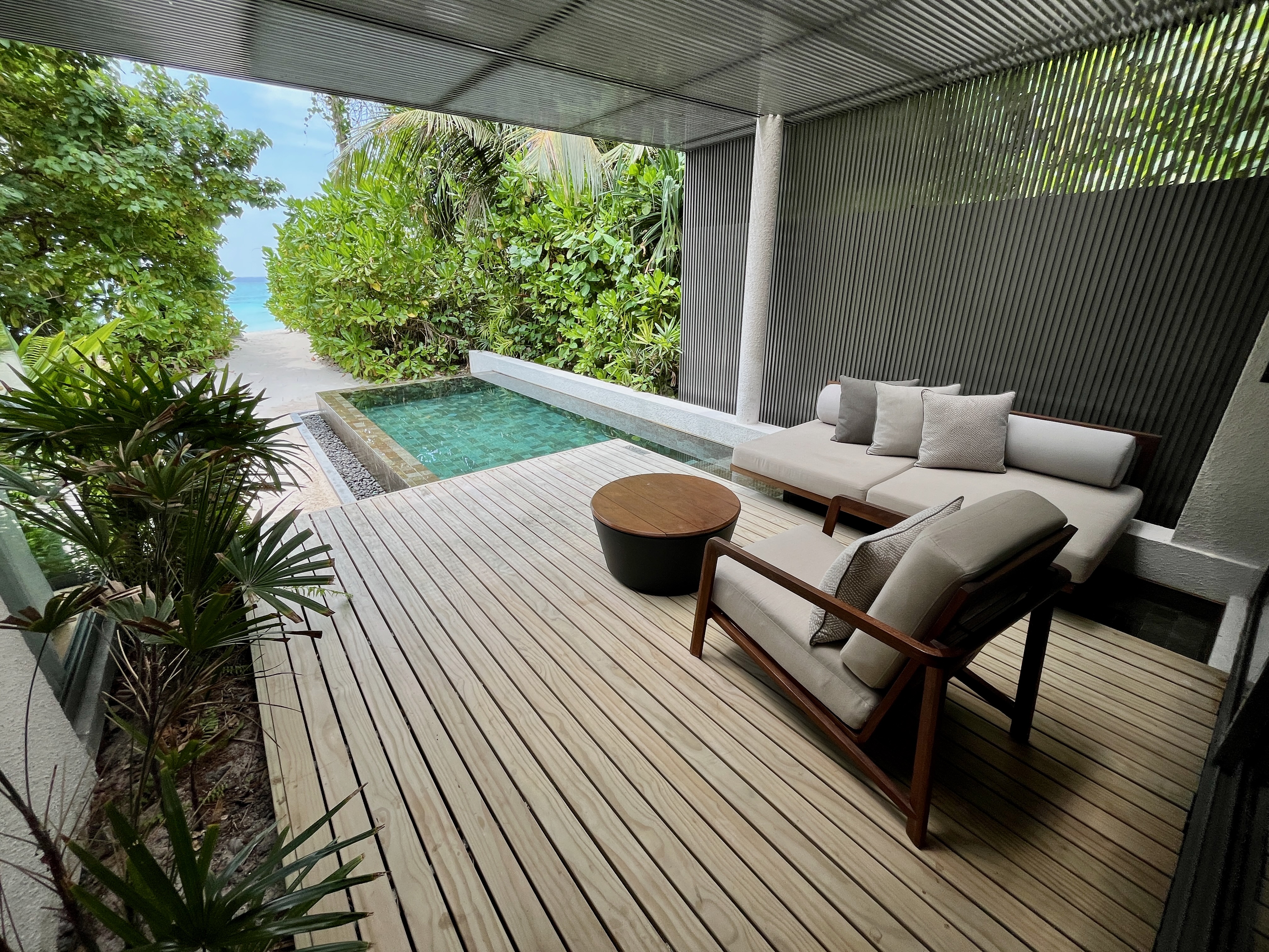 Private Pool at an Alila Maldives beach vila Private Pool at an Alila Maldives beach vila