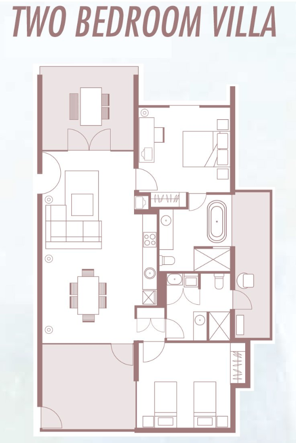 Pullman Bunker Bay Resort 2B2B villa floor plan Pullman Bunker Bay Resort 2B2B villa floor plan