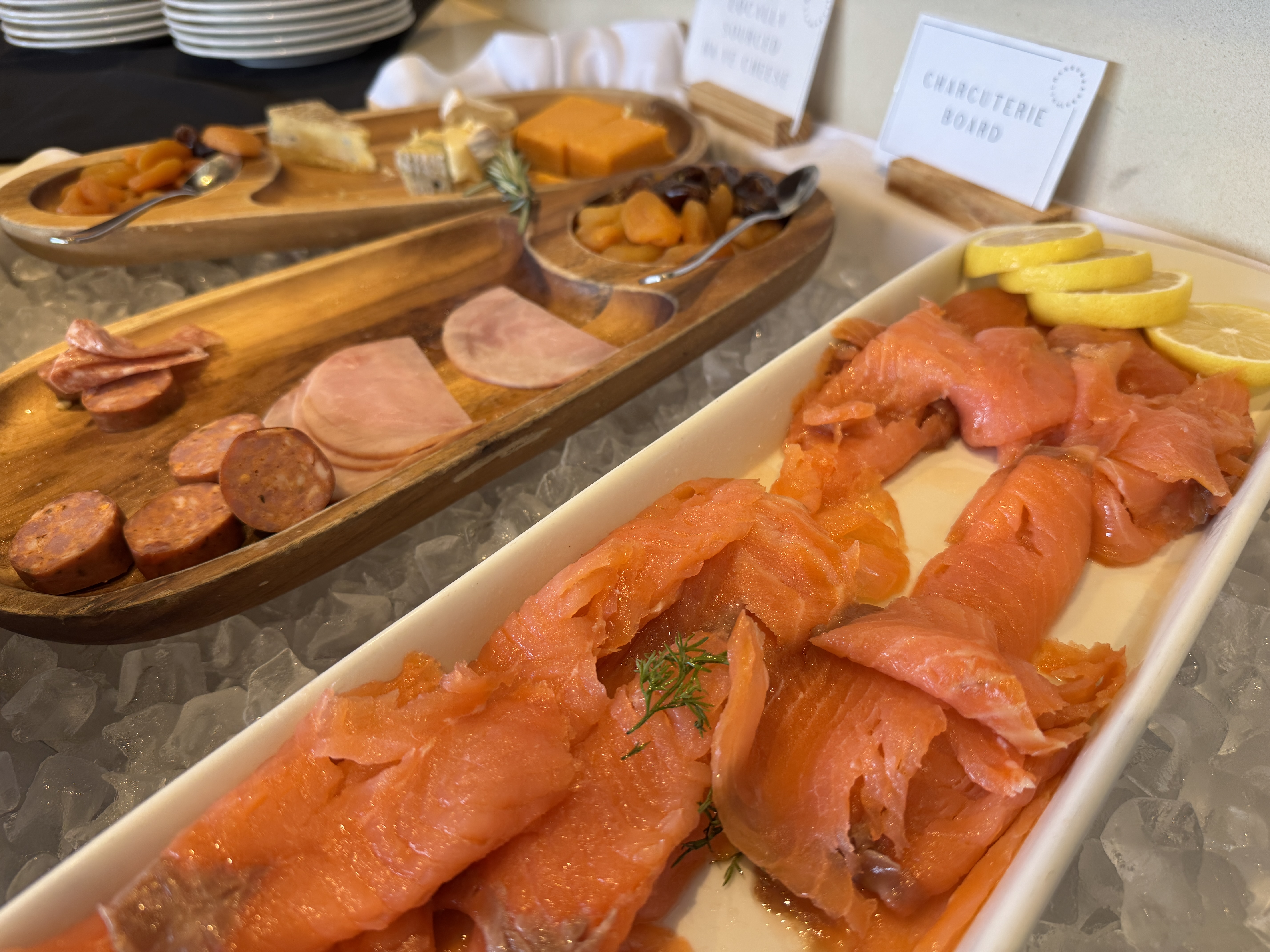 Pullman Bunker Bay Resort breakfast salmon charcuterie Pullman Bunker Bay Resort breakfast salmon charcuterie
