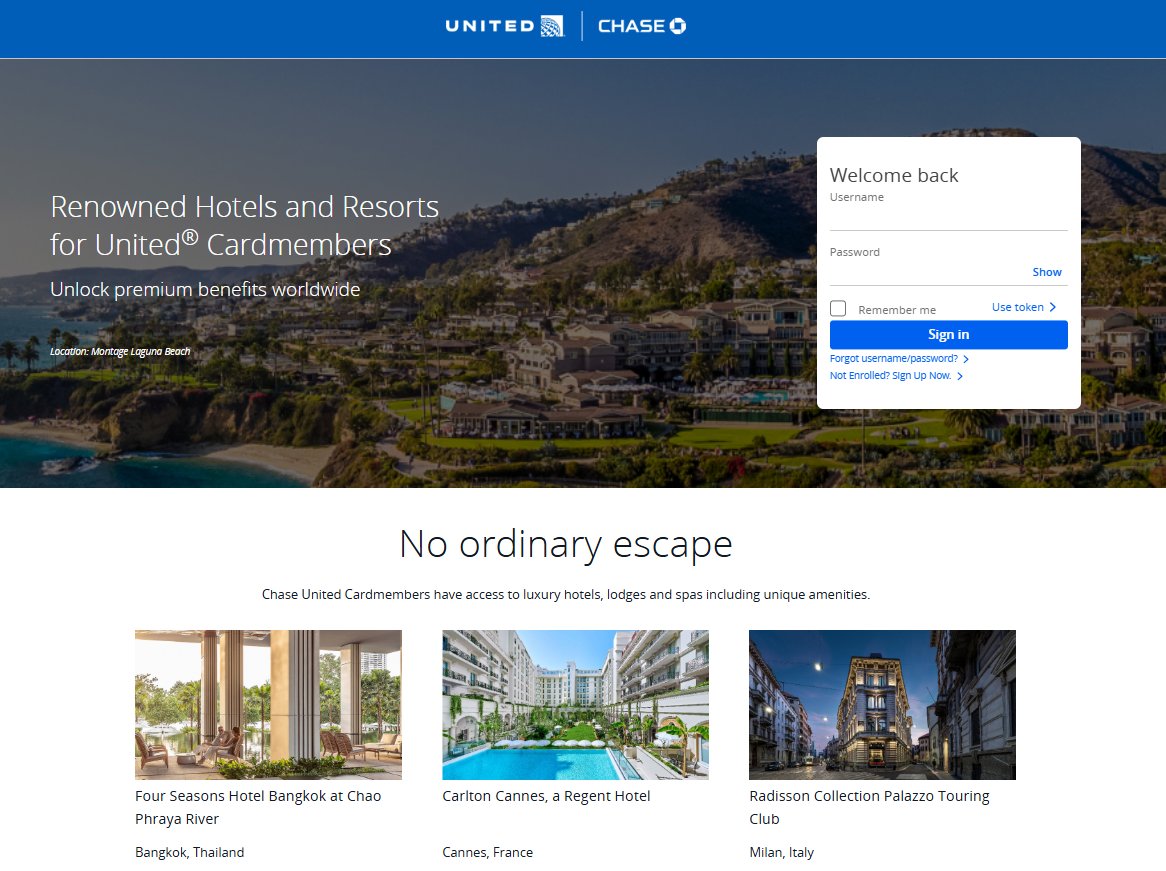 Renowned Hotels Resorts homepage