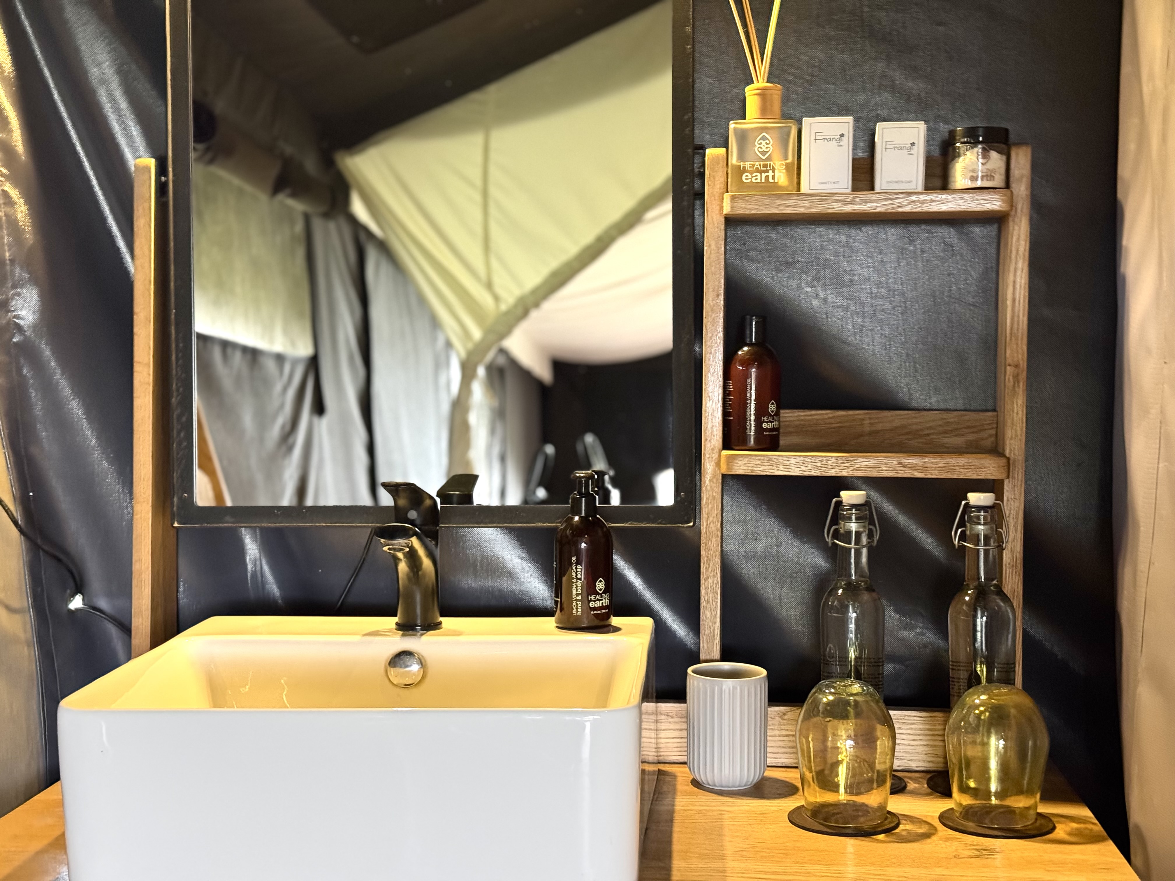 Sancturary Ngorongoro Camp bathroom sink