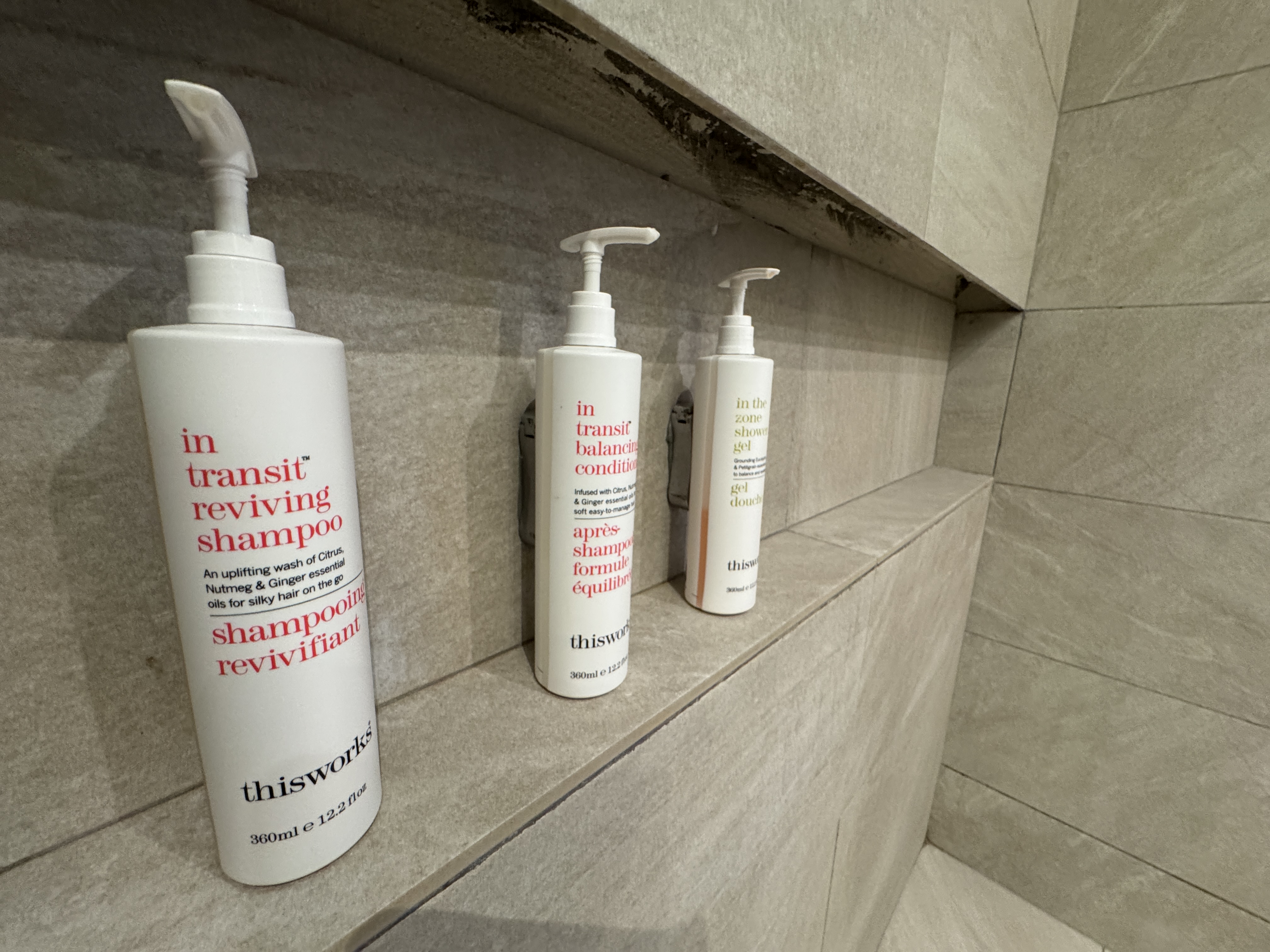 Santa Marta Marriott shower toiletries Santa Marta Marriott shower toiletries