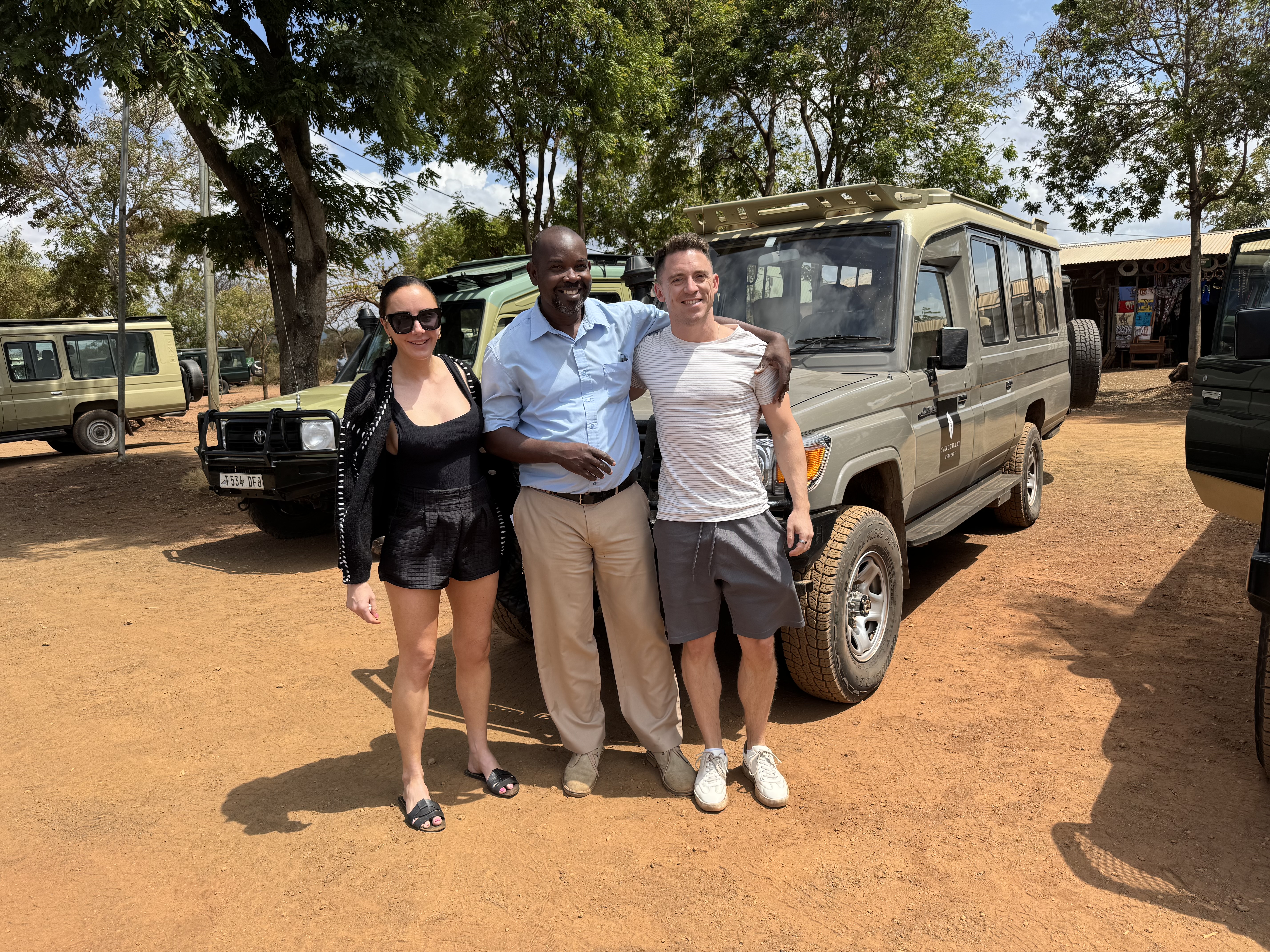 Saying goodbye to our guide