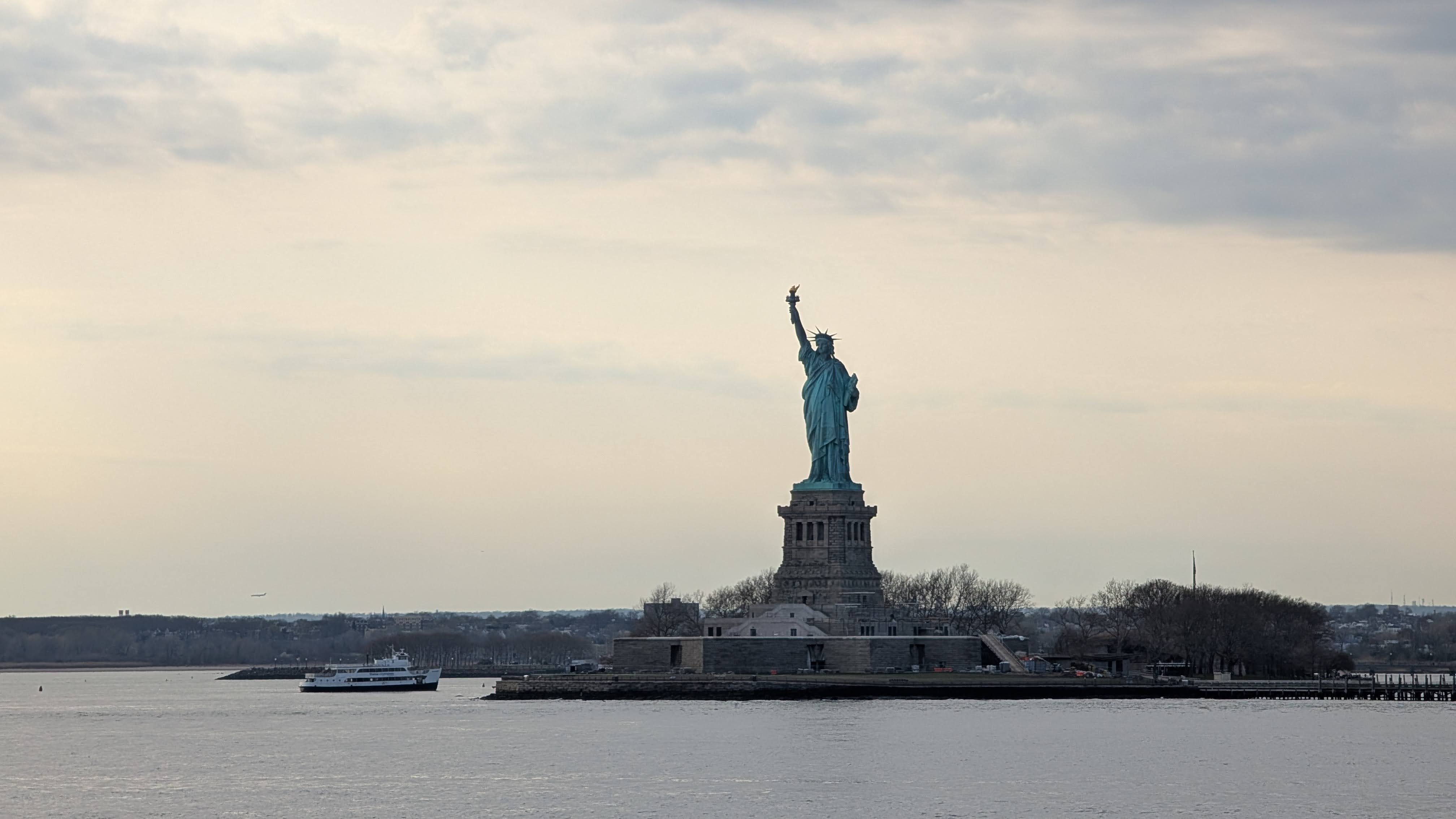 On Statue City Cruises boat to see Statue of Liberty Staten Island Ferry Statue of Liberty view