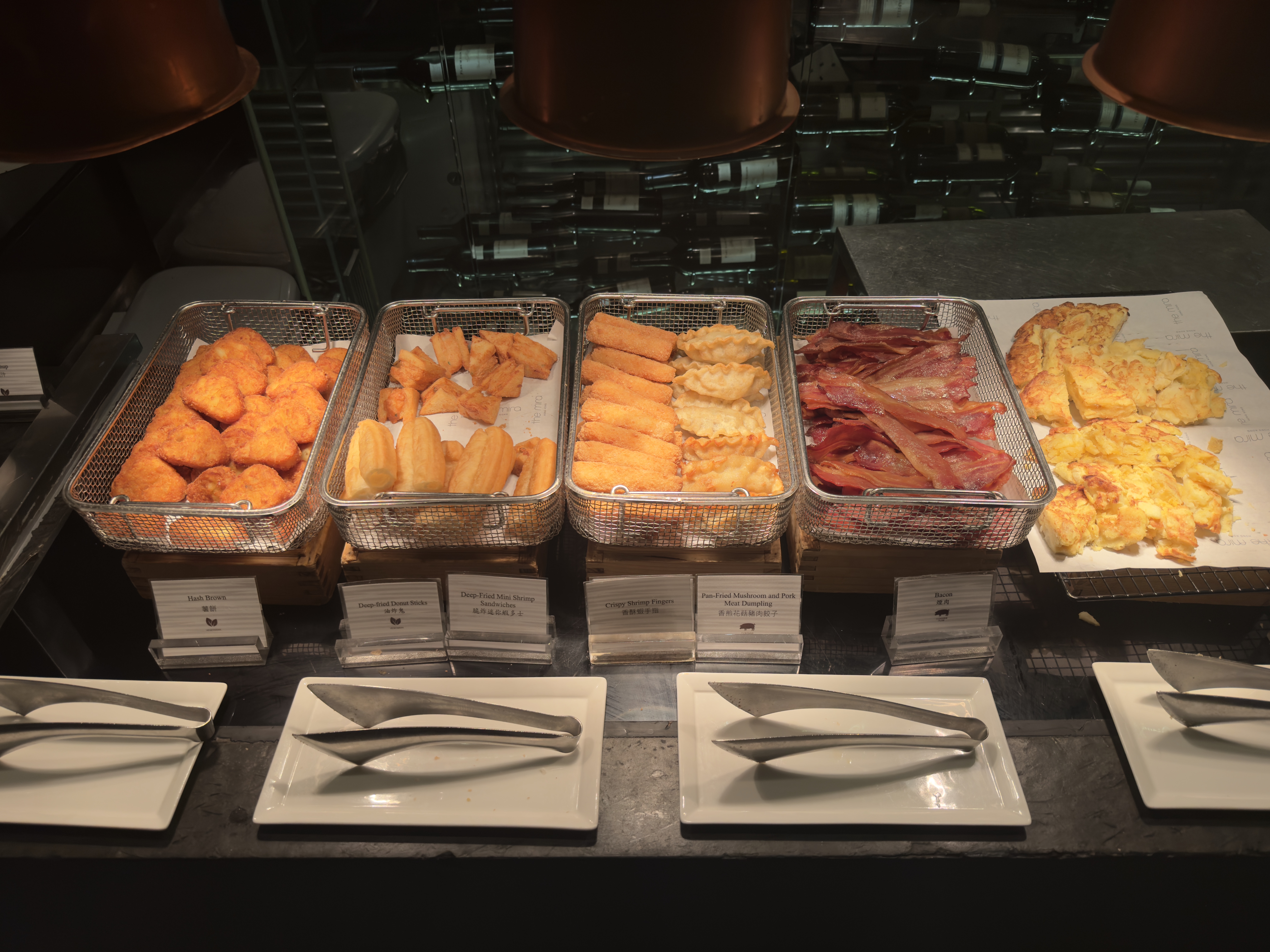 The Mira Hong Kong breakfast hot station