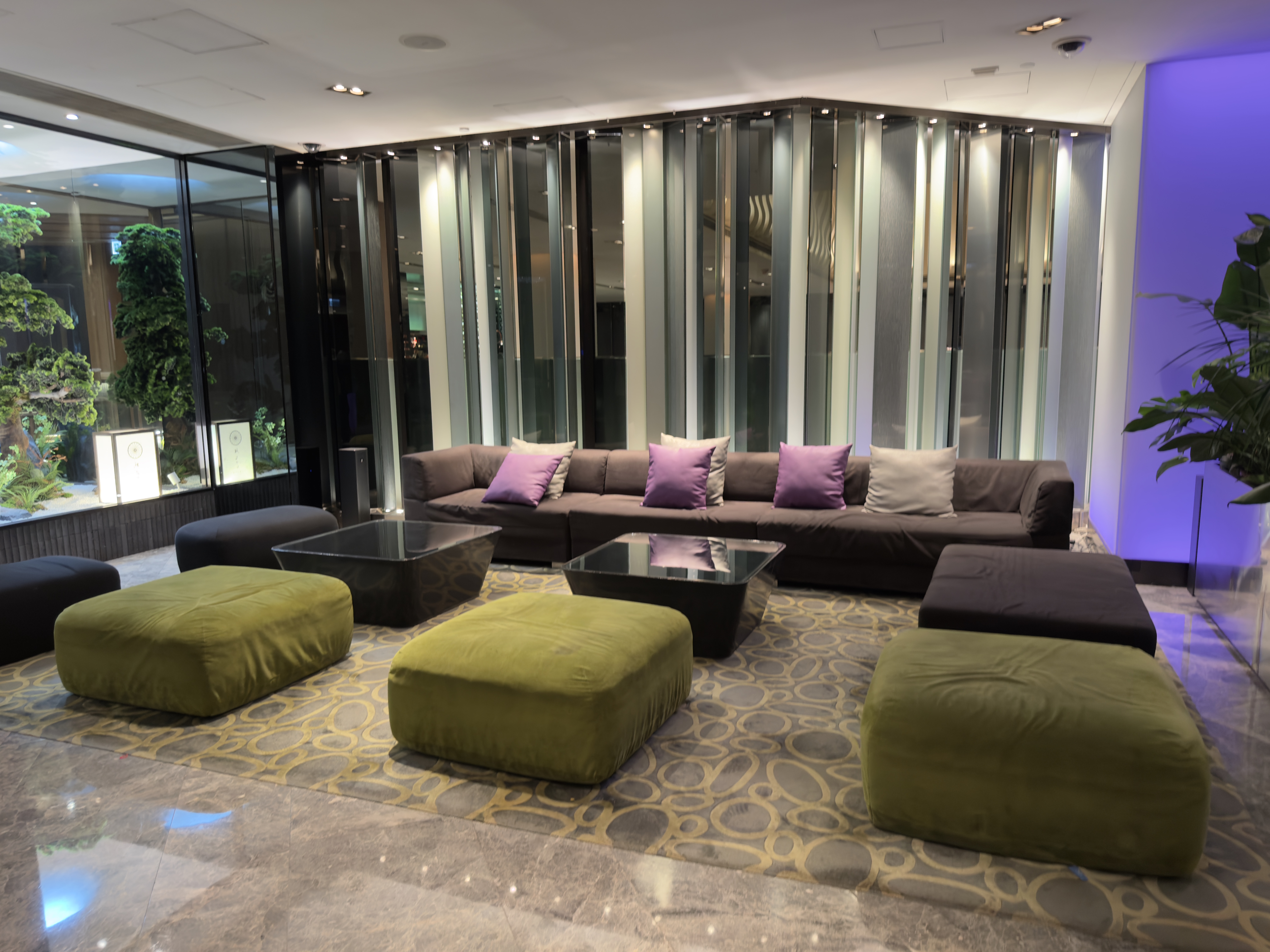 The Mira Hong Kong right seating area