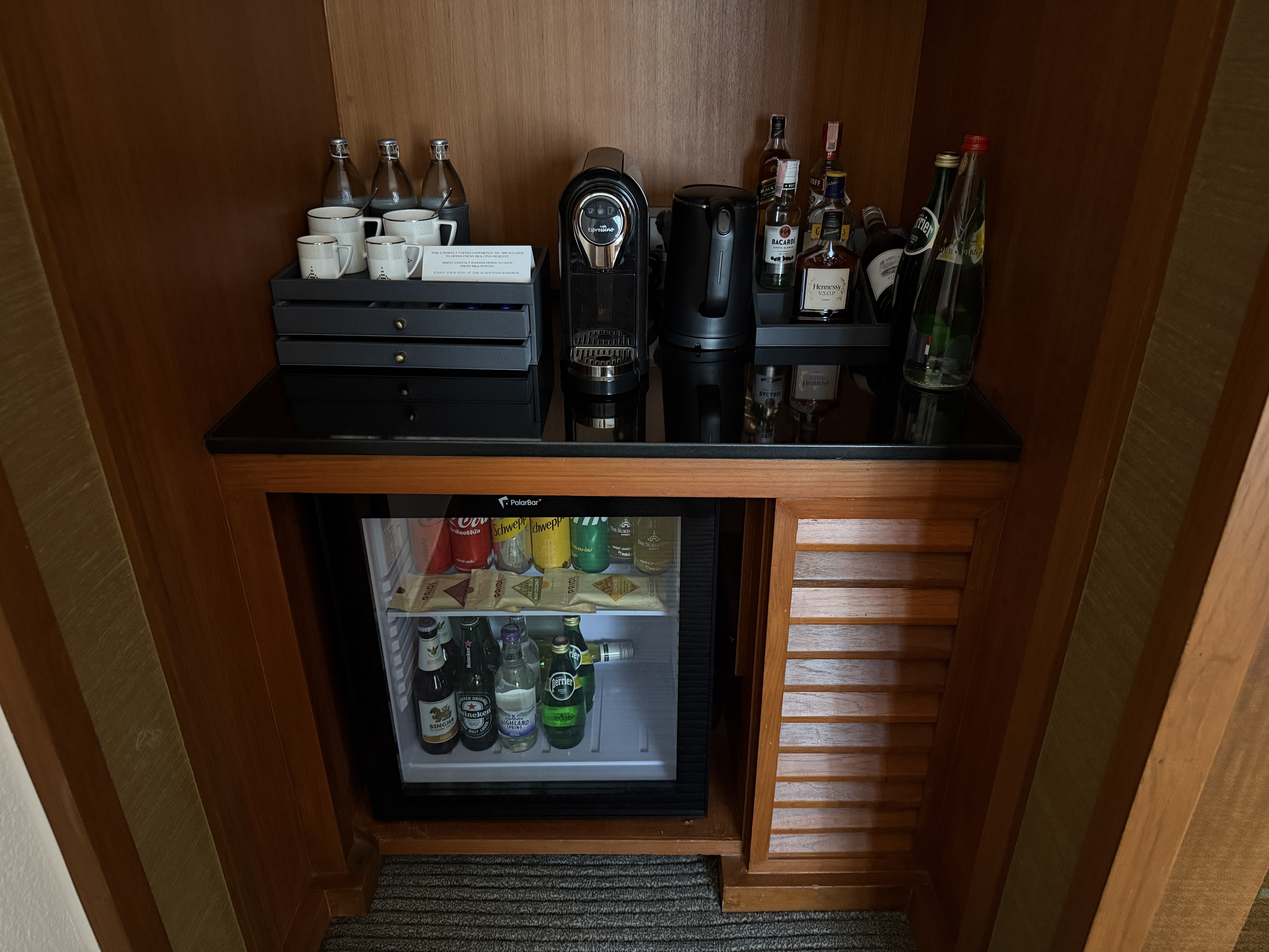 The Sukhothai Bangkok minibar