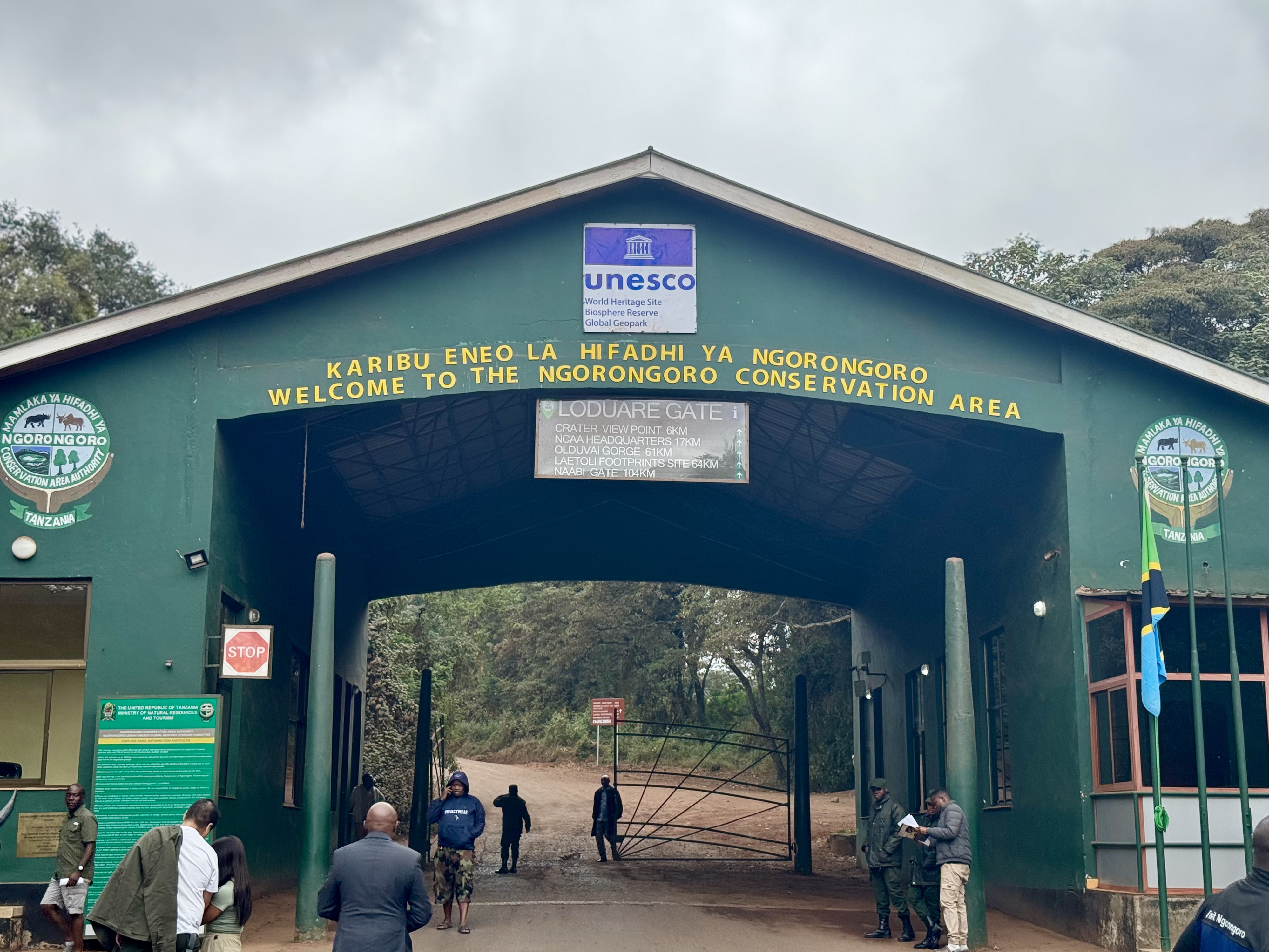 UNESCO Ngorongoro Conservation Area entrance