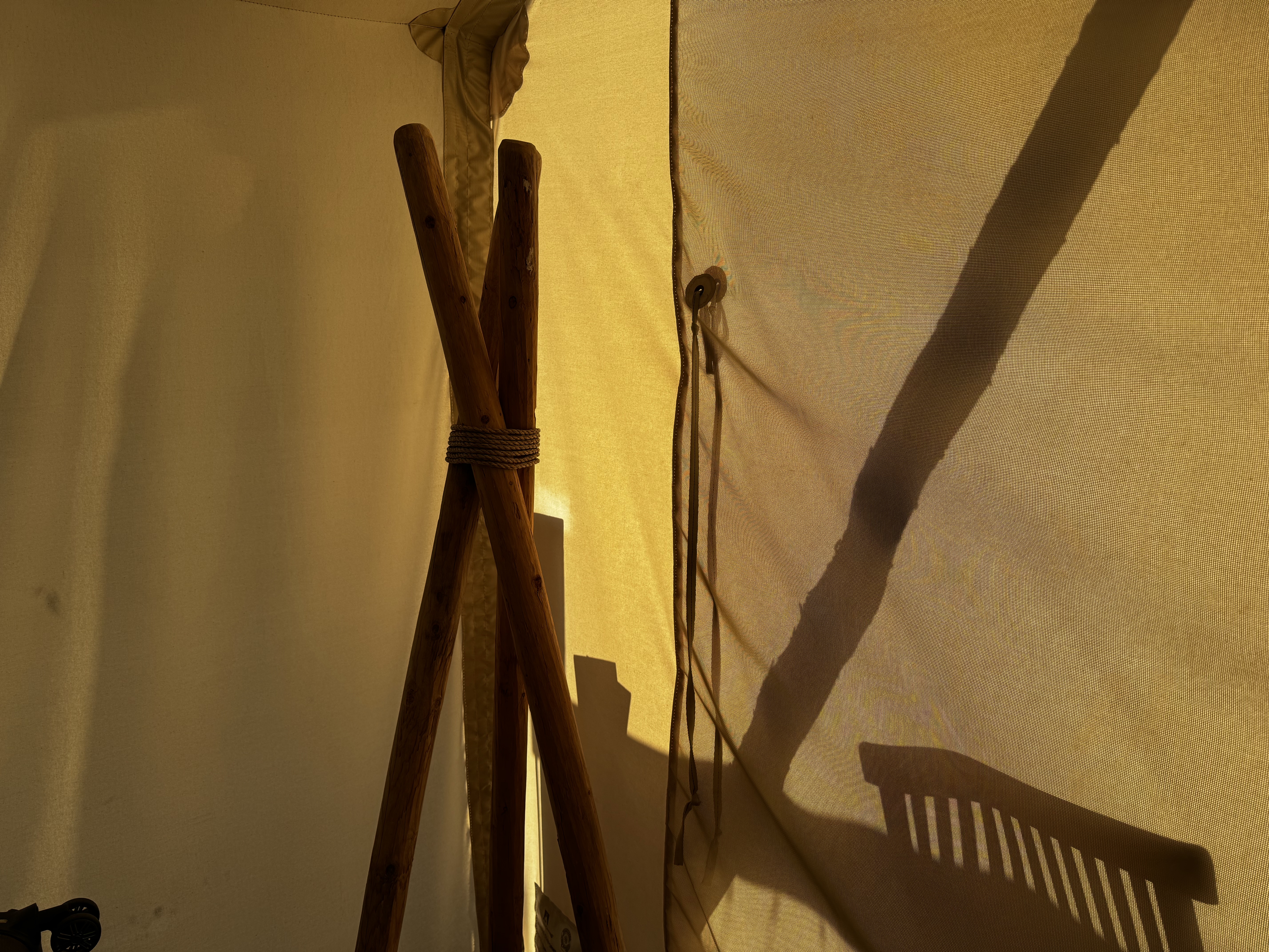 Under Canvas Moab Safari Tent coat rack