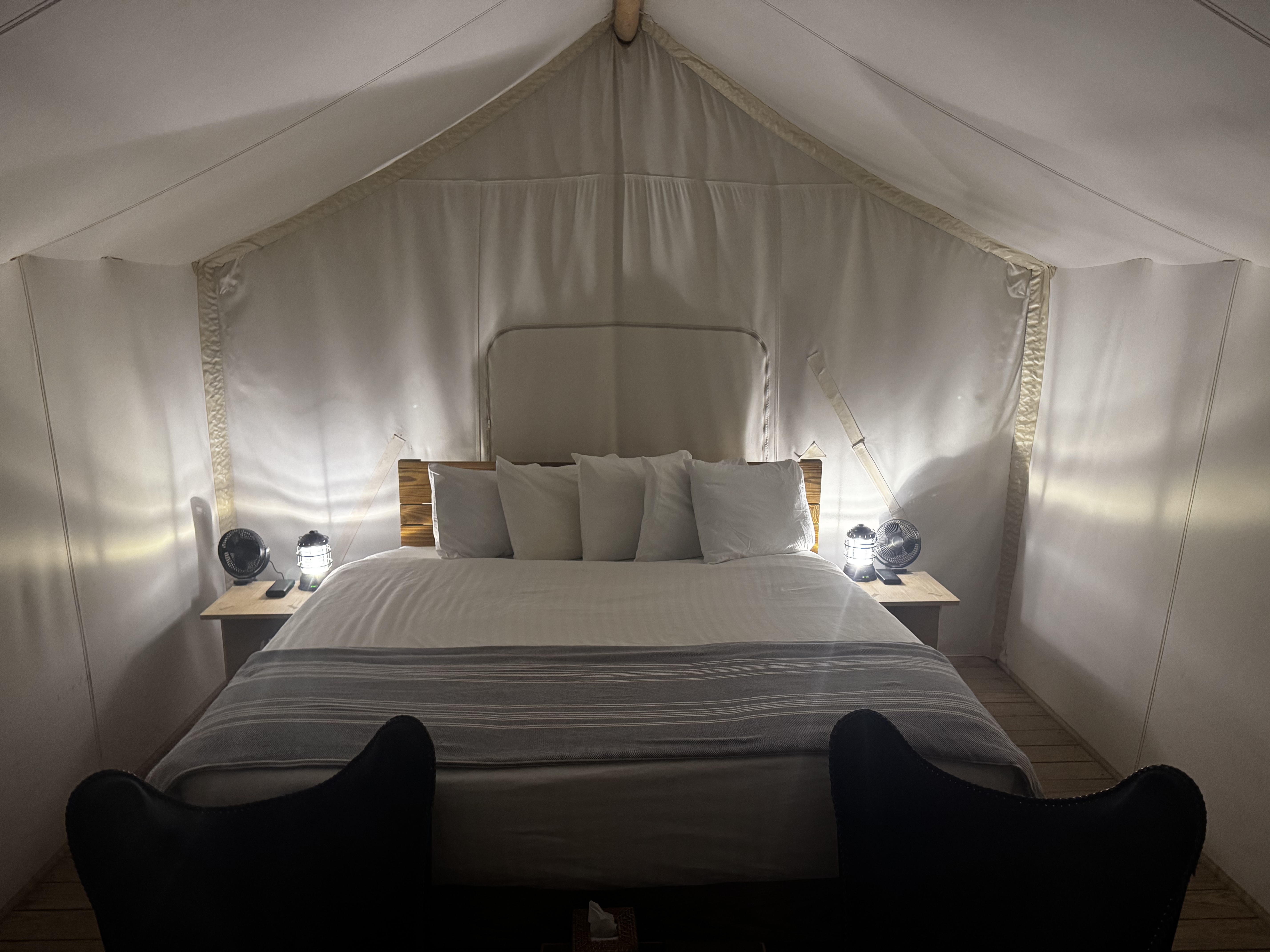 Under Canvas Moab Safari Tent interior
