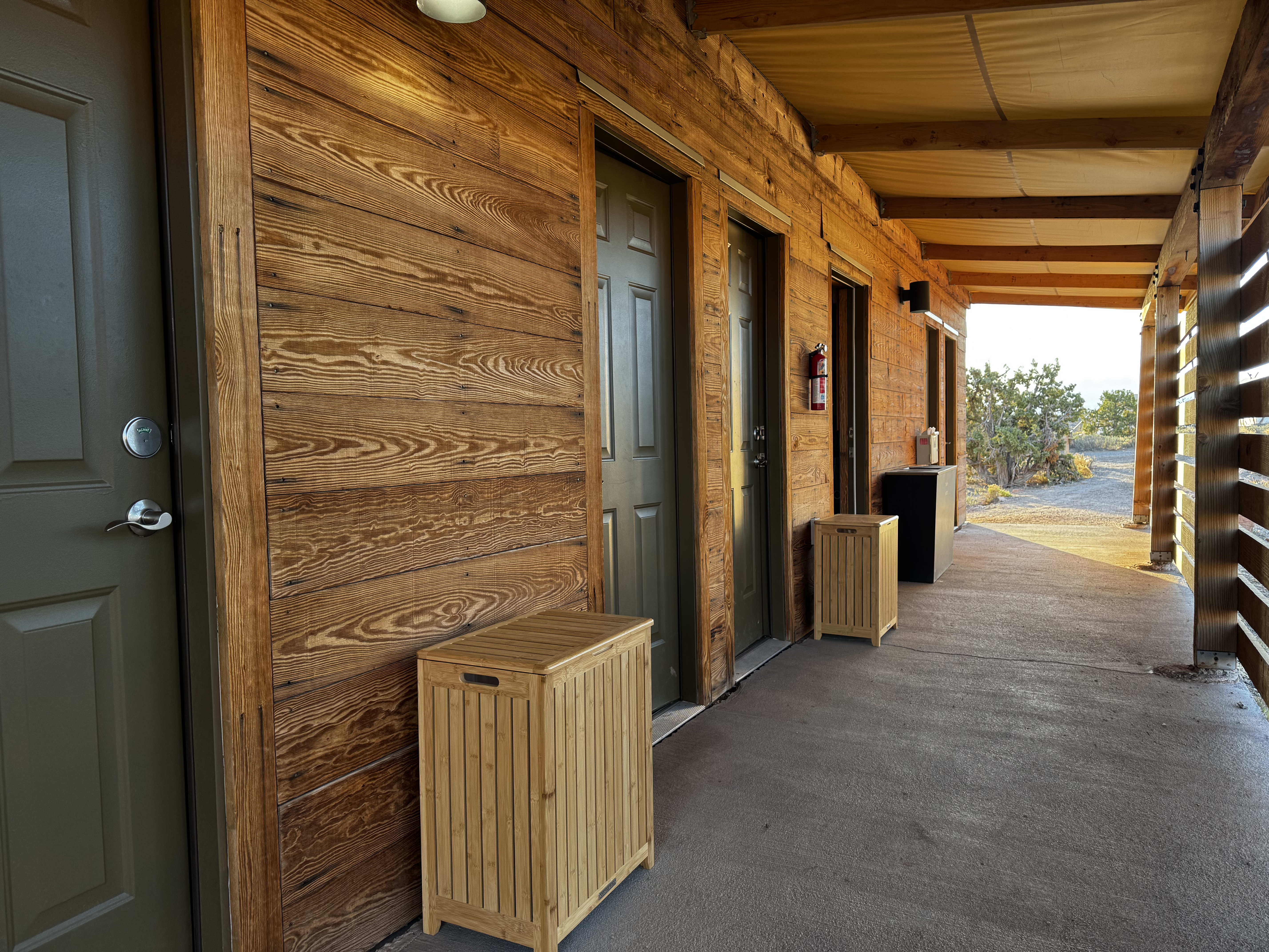 Under Canvas Moab bathroom entrance