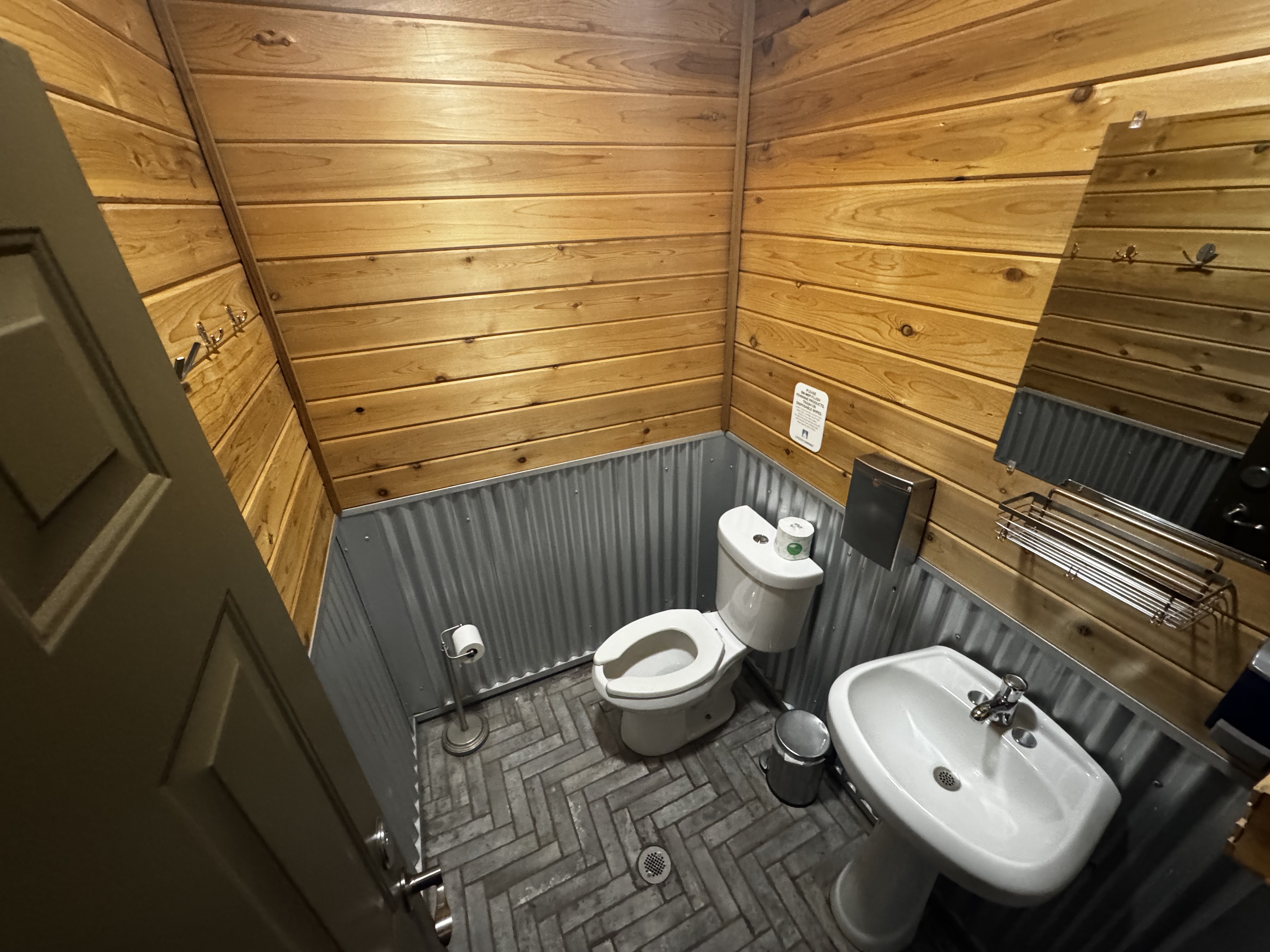 Under Canvas Moab half bathroom