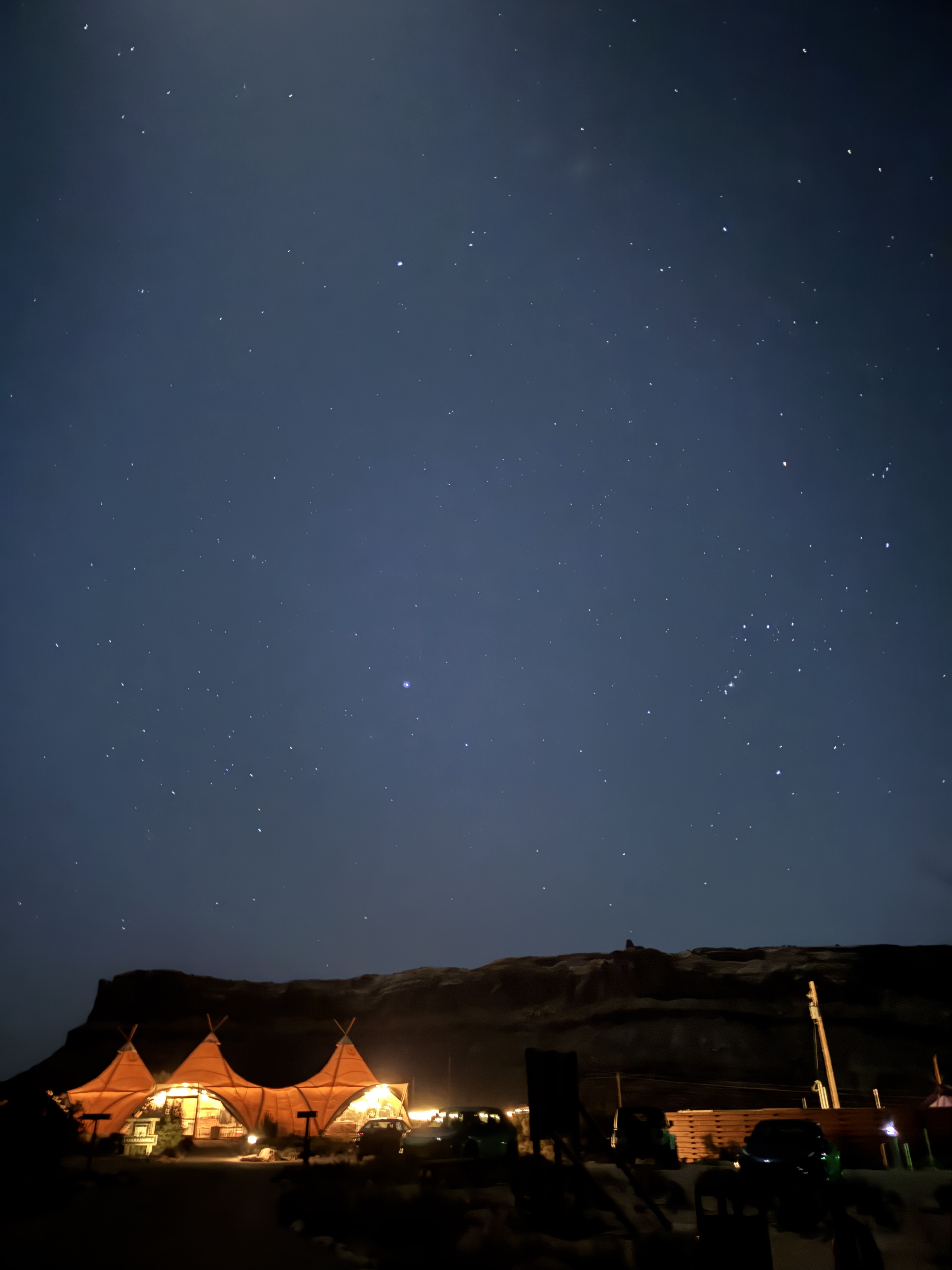 Under Canvas Moab night sky