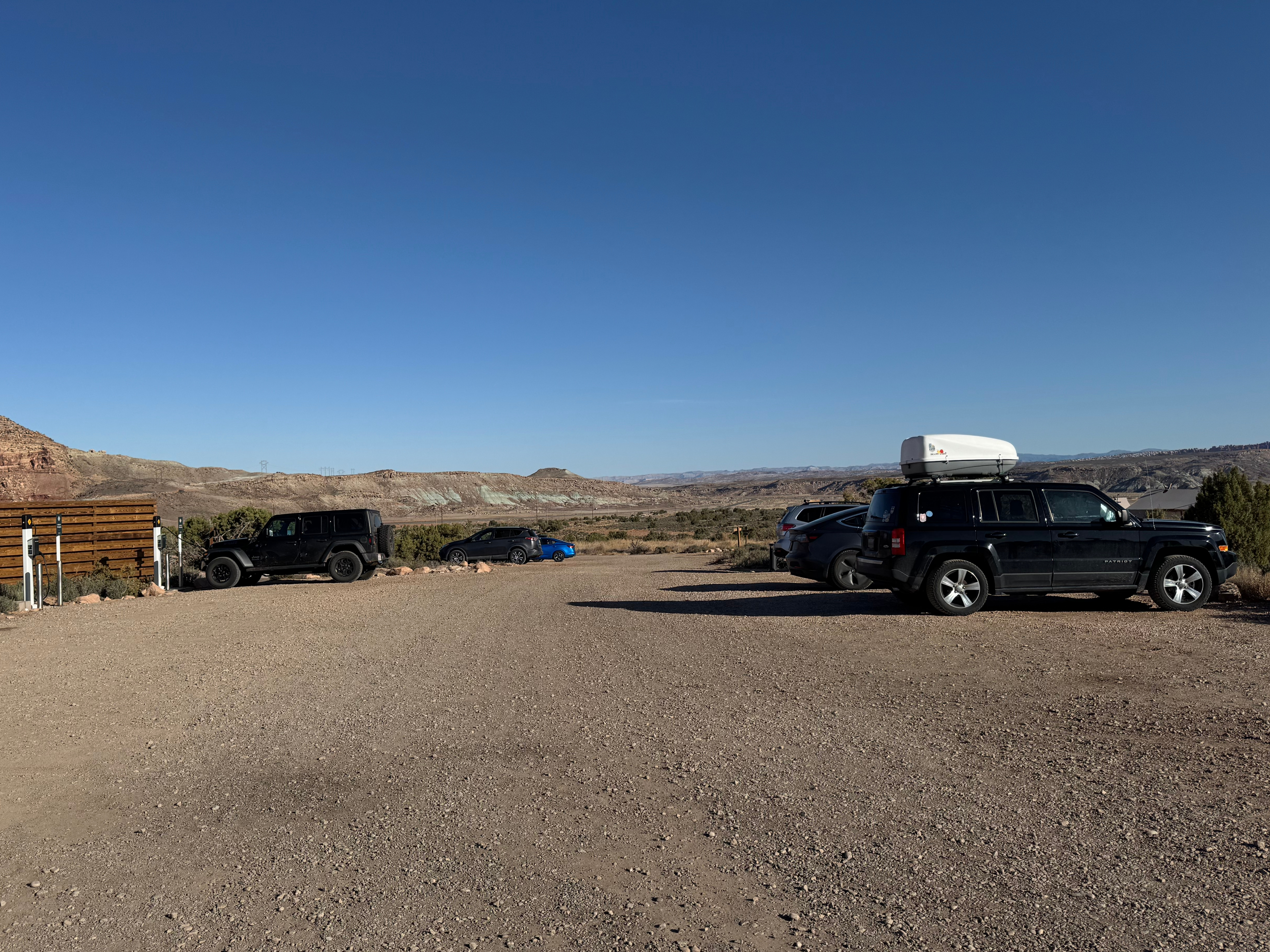 Under Canvas Moab parking
