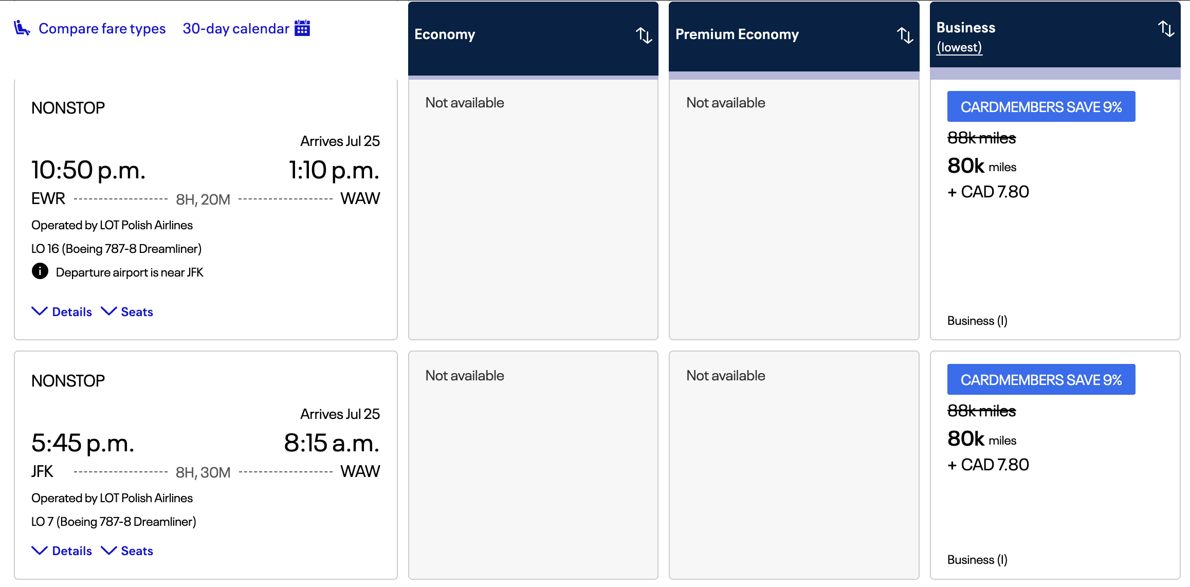 United award availability LOT Polish United award availability LOT Polish