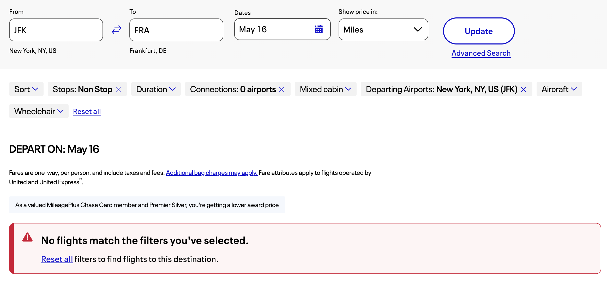 United award no availability JFK FRA United award no availability JFK FRA