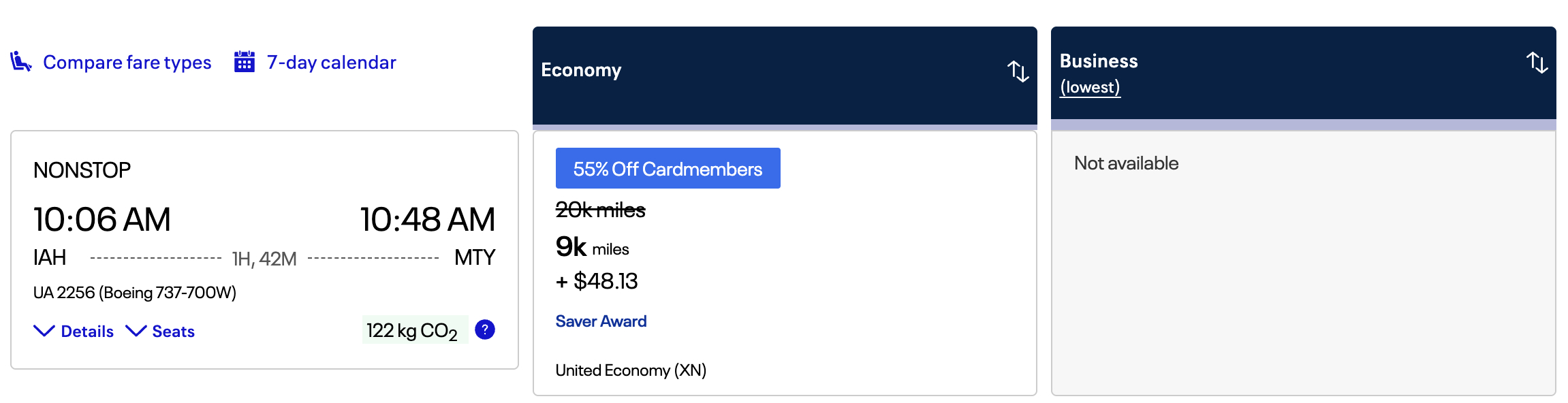 United award sale latam United cardholder pricing April 2025 flash sale