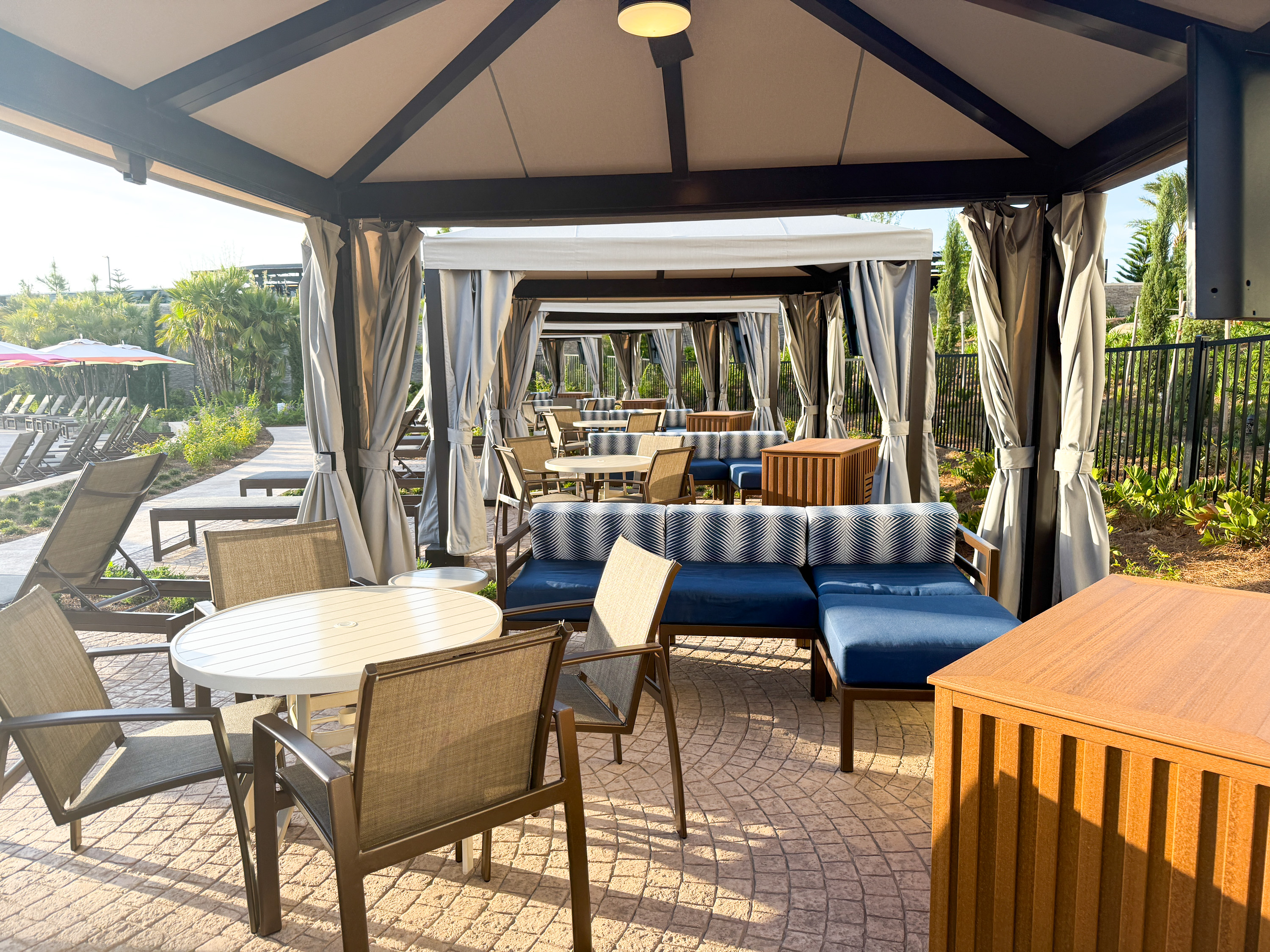 Universal Helios Grand Hotel Loews Hotel Epic Universe pool cabana Universal Helios Grand Hotel Loews Hotel Epic Universe pool cabana