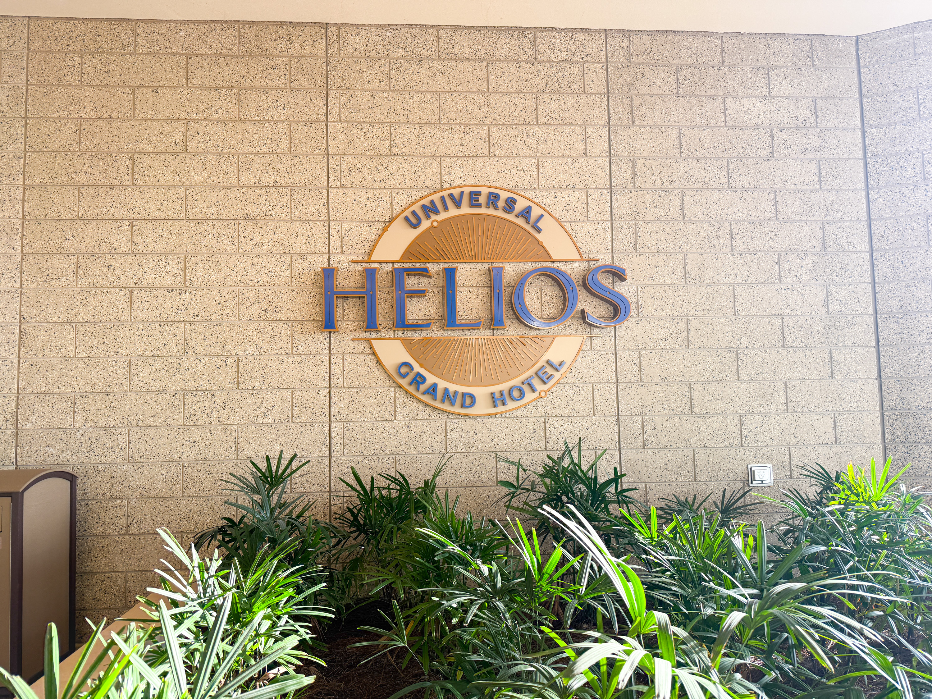 Universal Helios Grand Hotel Loews Hotel Epic Universe signage Universal Helios Grand Hotel Loews Hotel Epic Universe signage