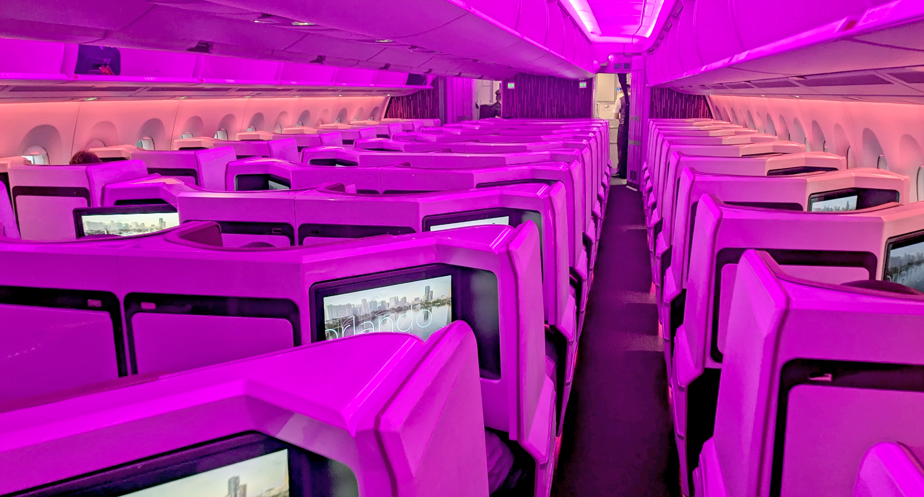 Virgin Atlantic A350 1000 Business Class Cabin Virgin Atlantic A350 1000 Business Class Cabin