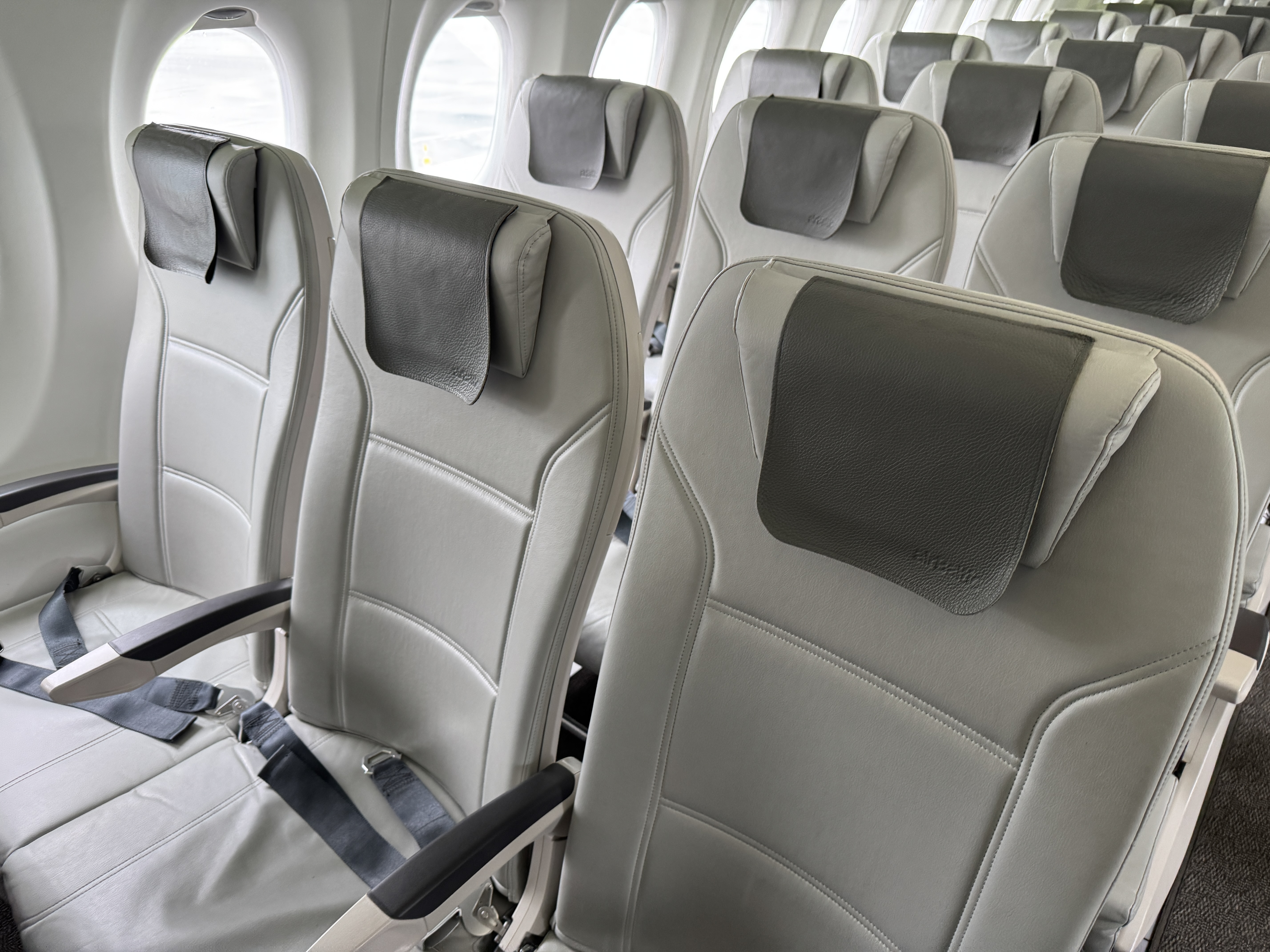 airBaltic A220 300 TLL OSL economy seats on right airBaltic A220 300 TLL OSL economy seats on right