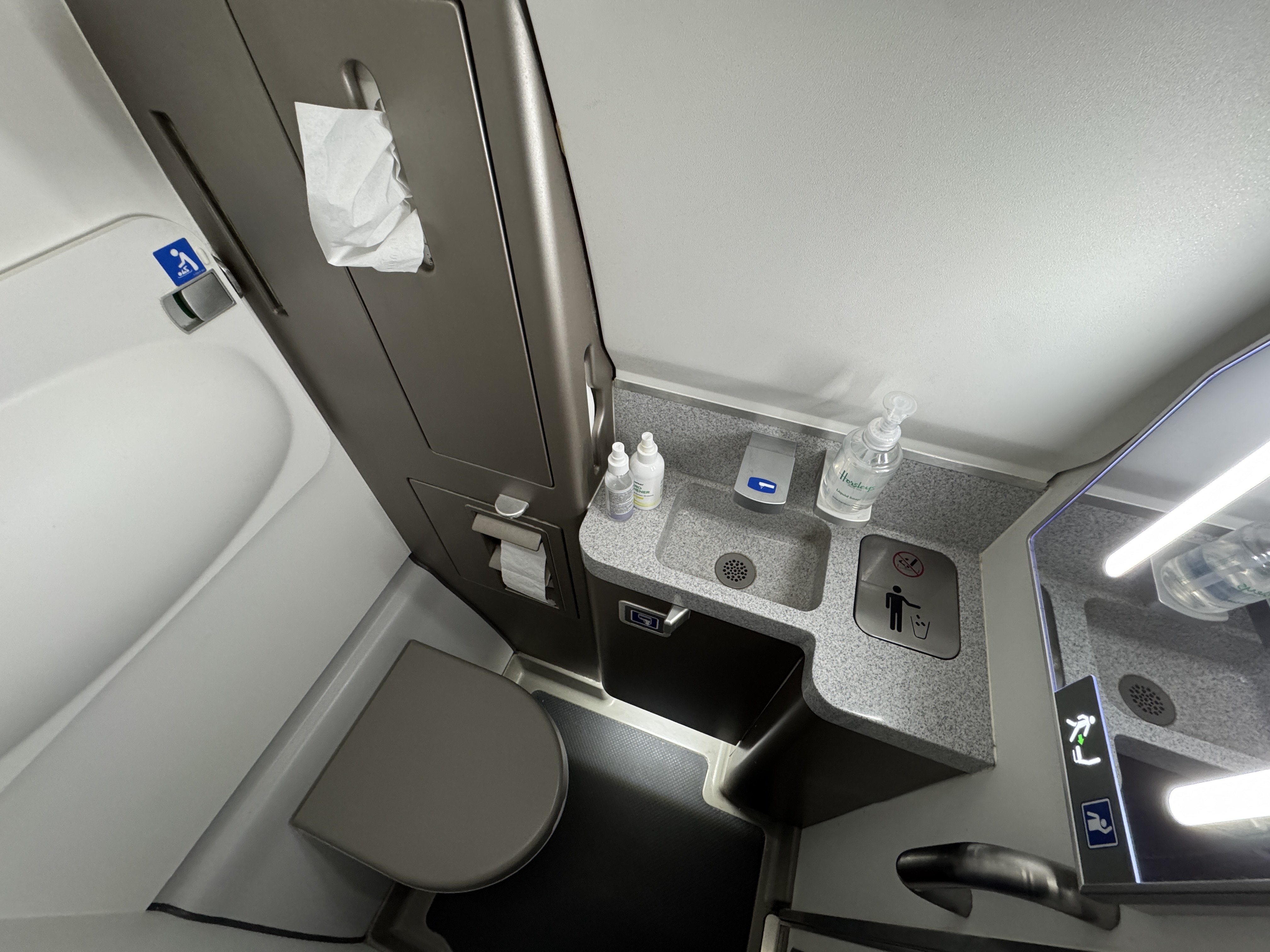 airBaltic A220 300 TLL OSL lavatory airBaltic A220 300 TLL OSL lavatory