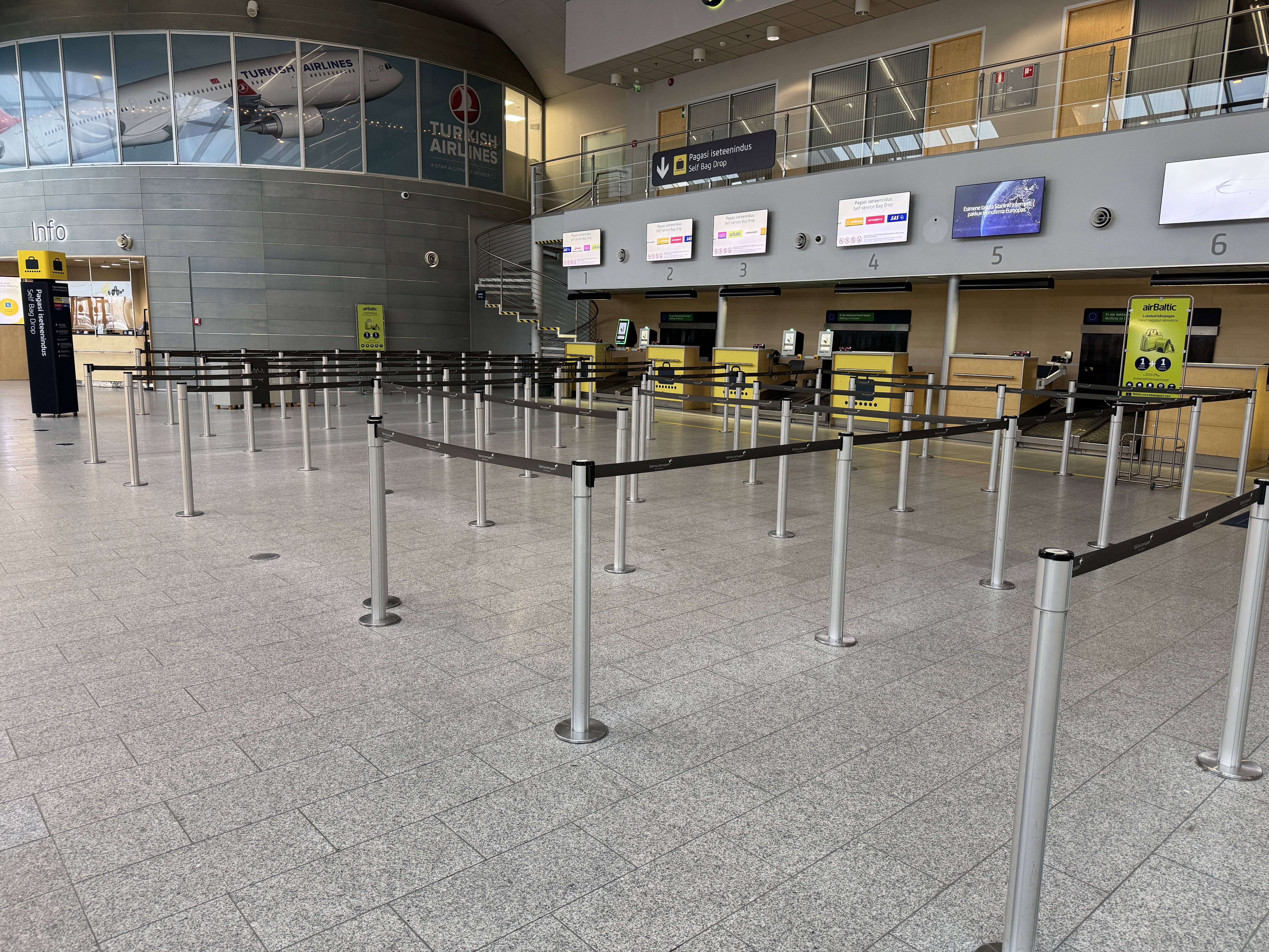 airBaltic TLL bag drop airBaltic TLL check in
