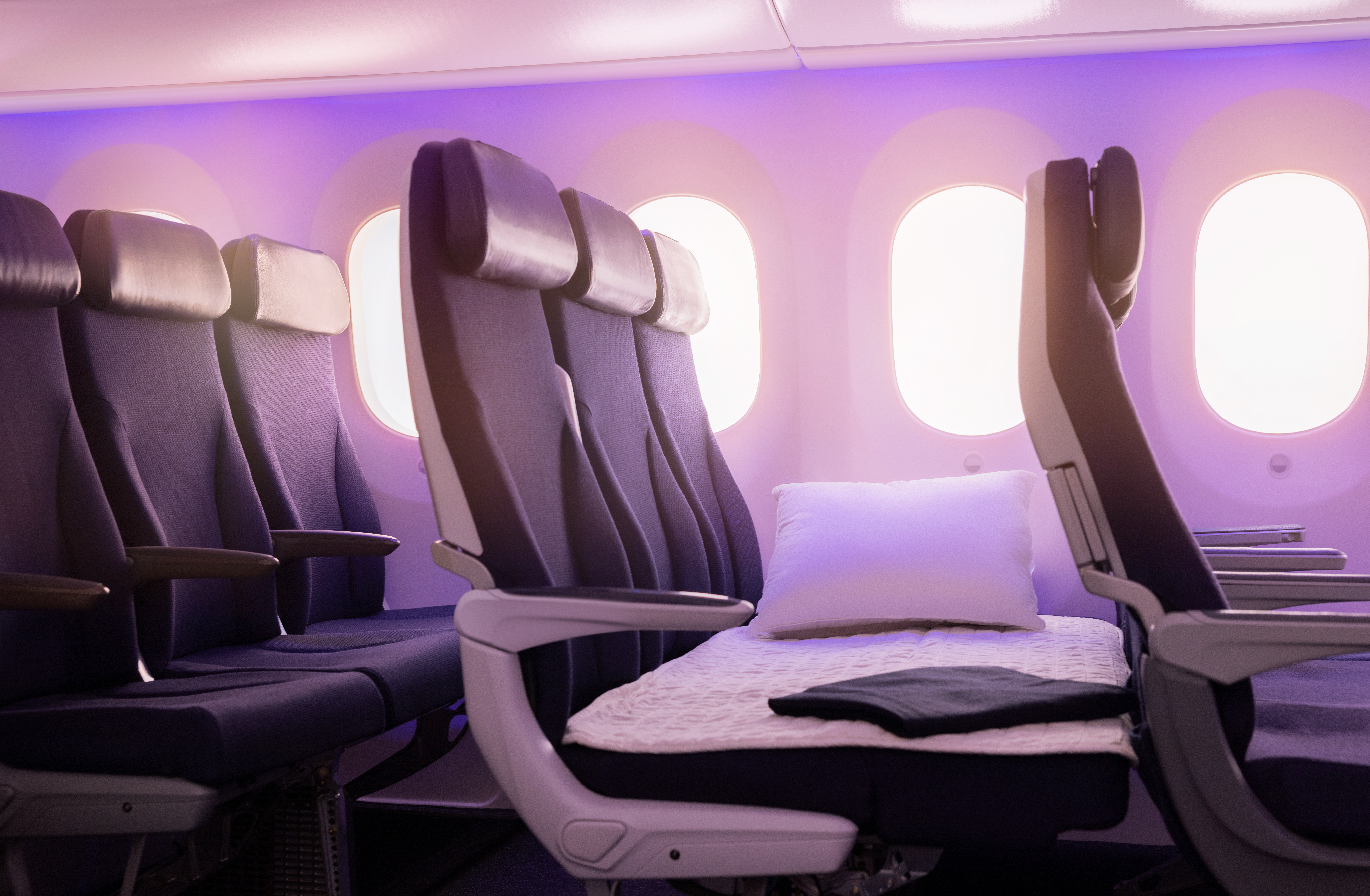 Air New Zealand economy Skycouch Air New Zealand economy Skycouch